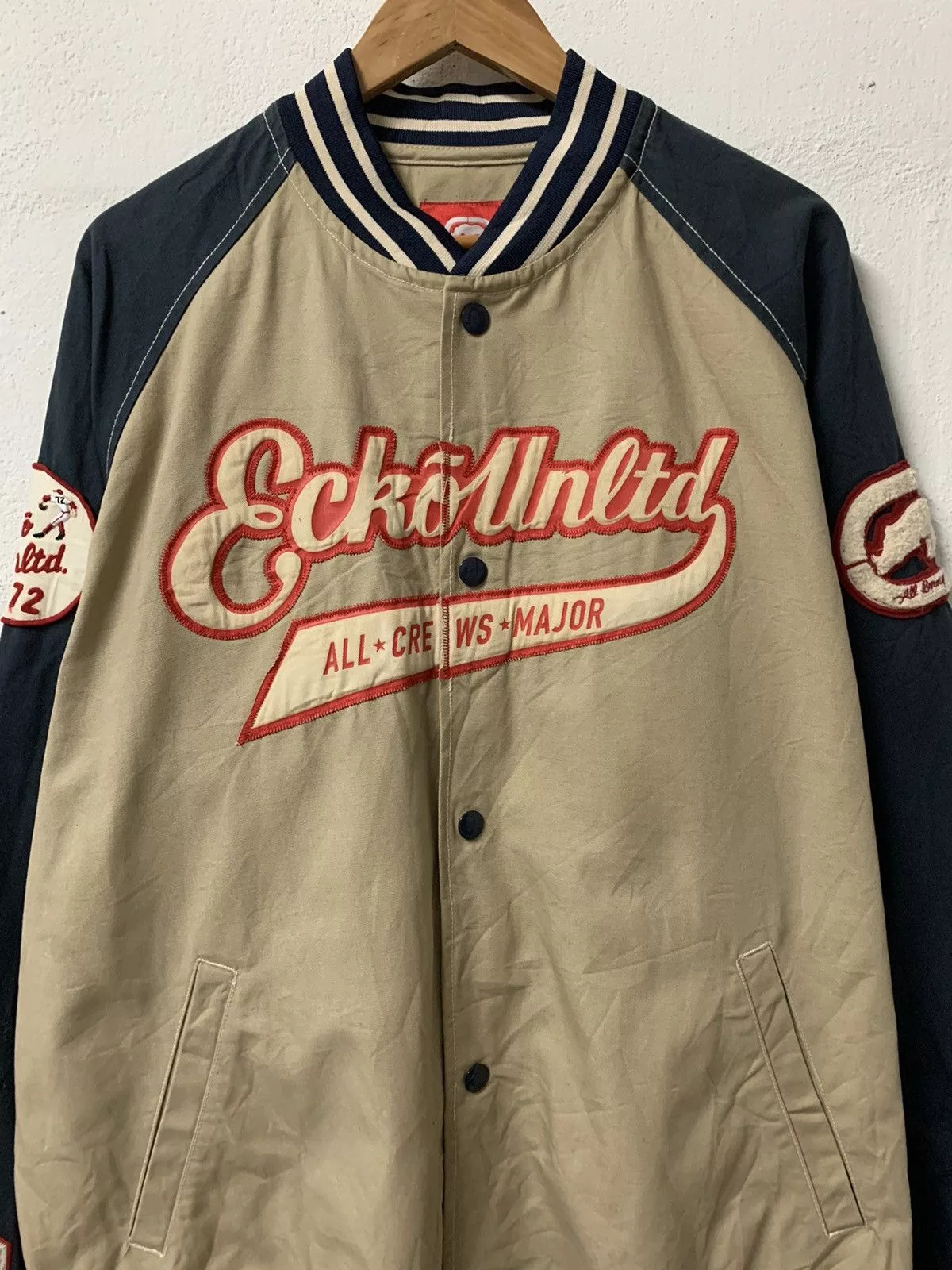 Ecko Unltd. Light Jackets Ecko Unltd. × Vintage Vintage Ecko Unltd Varsity Jacket Brown