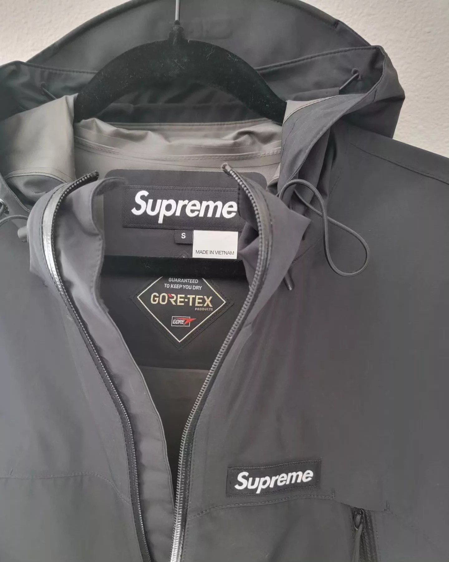Goretex Supreme Goretex × Supreme Supreme PacLite Goretex Suit Black