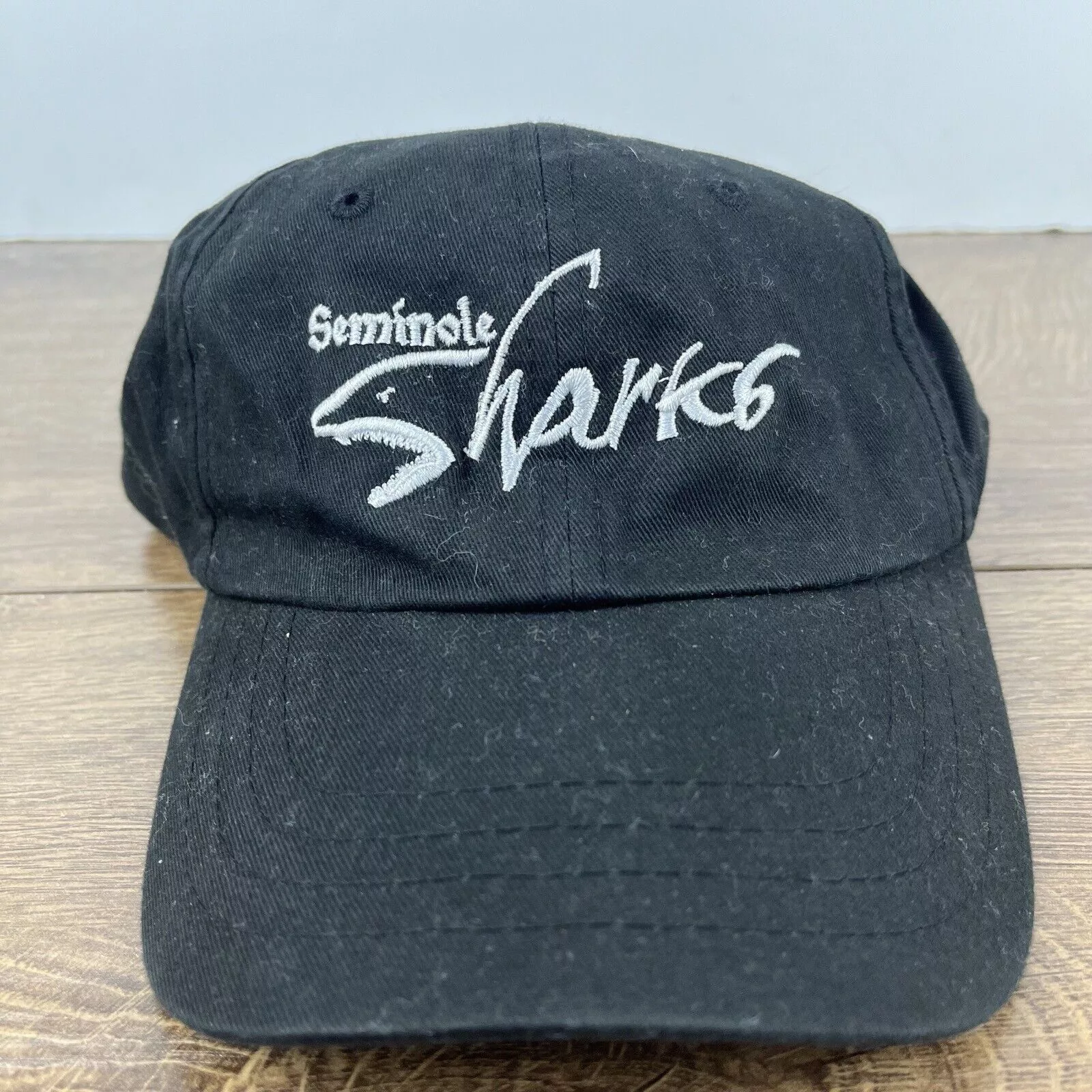 Other Hats Other Seminole Sharks Hat Seminole Black Adjustable Hat Black Adul
