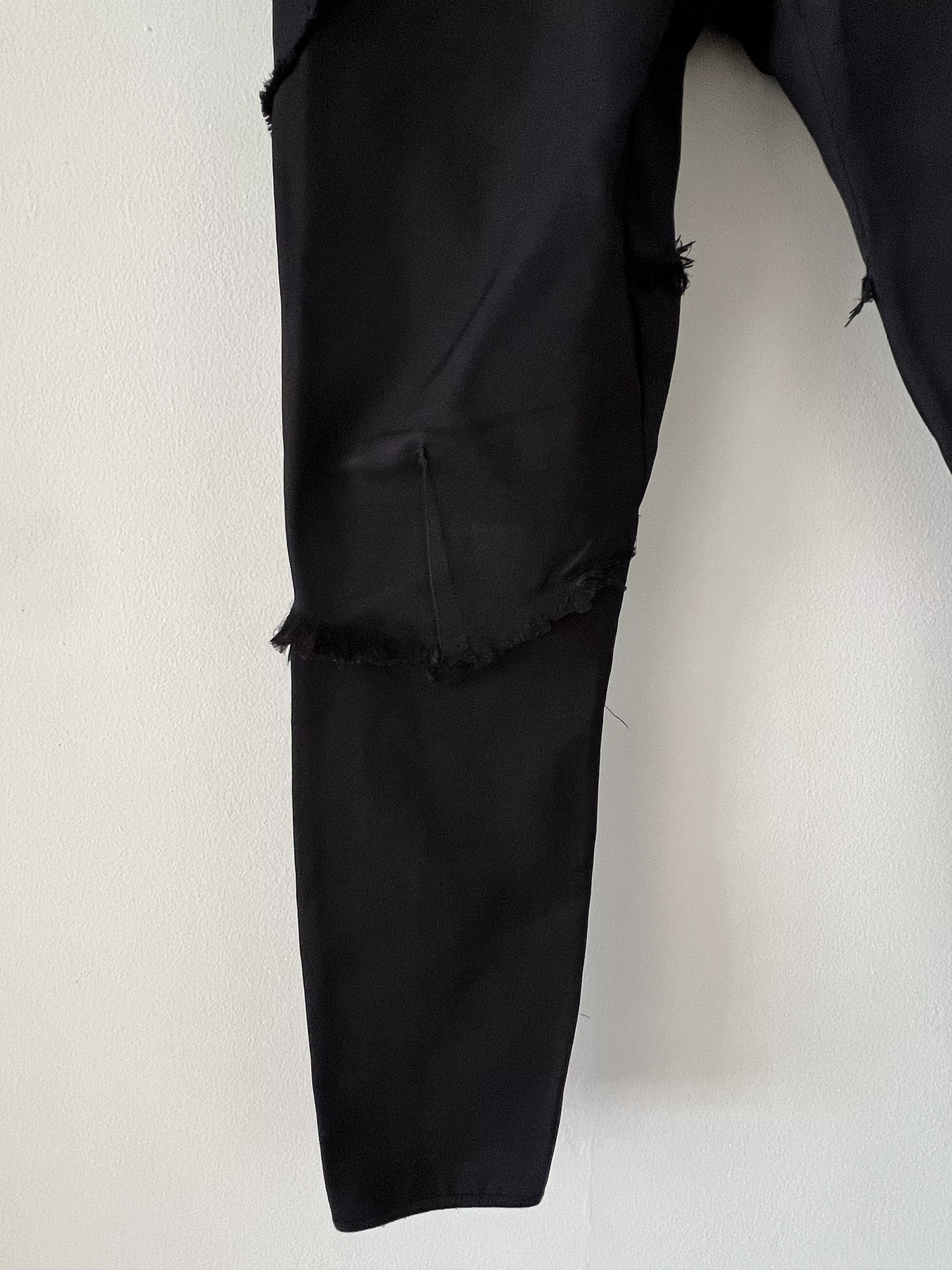 Lanvin Cropped Pants Lanvin Silk Runway Spring 2011 Silk Black Trousers Pant