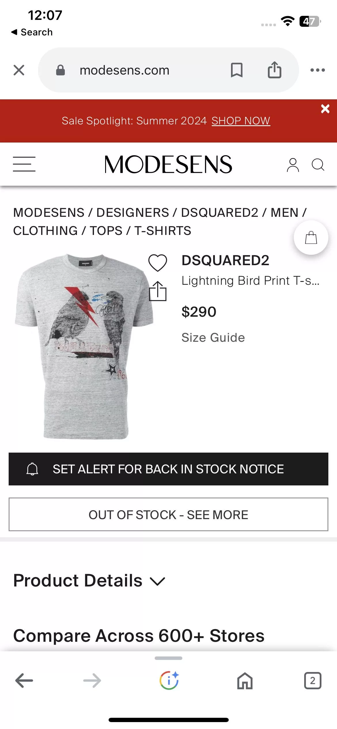 Dsquared2 Short Sleeve T Shirts Dsquared2 tshirt Gray
