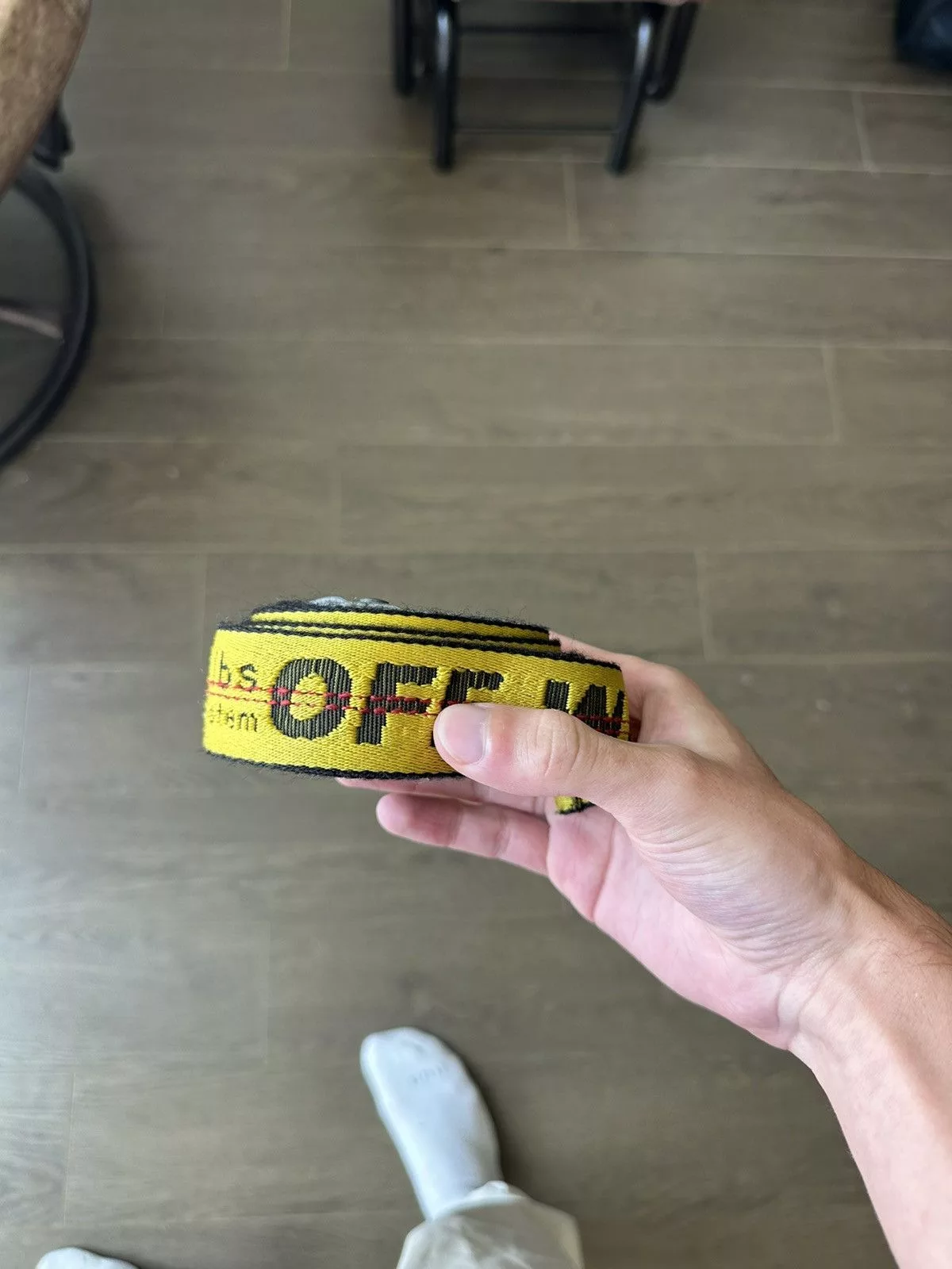 Off-White Belts Off-White Off White OG Tape Belt Black