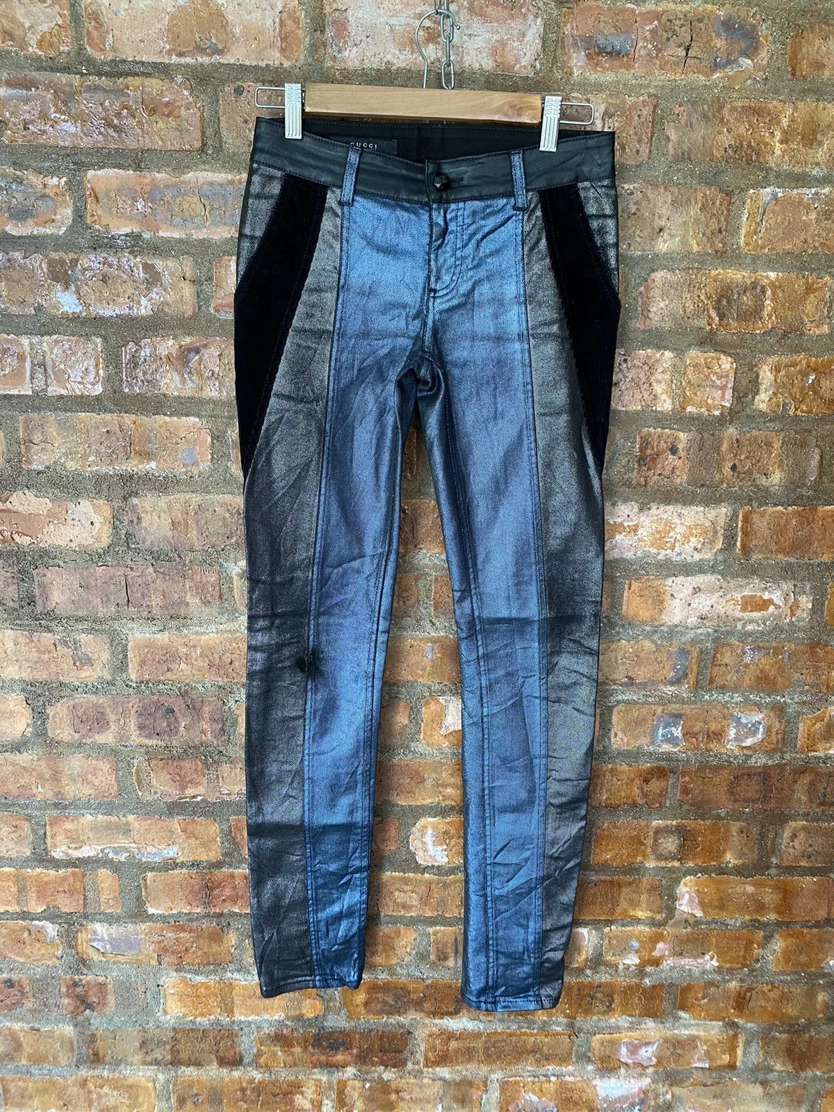 Gucci Jeans SS06 Gucci Wax Coated pants Multi
