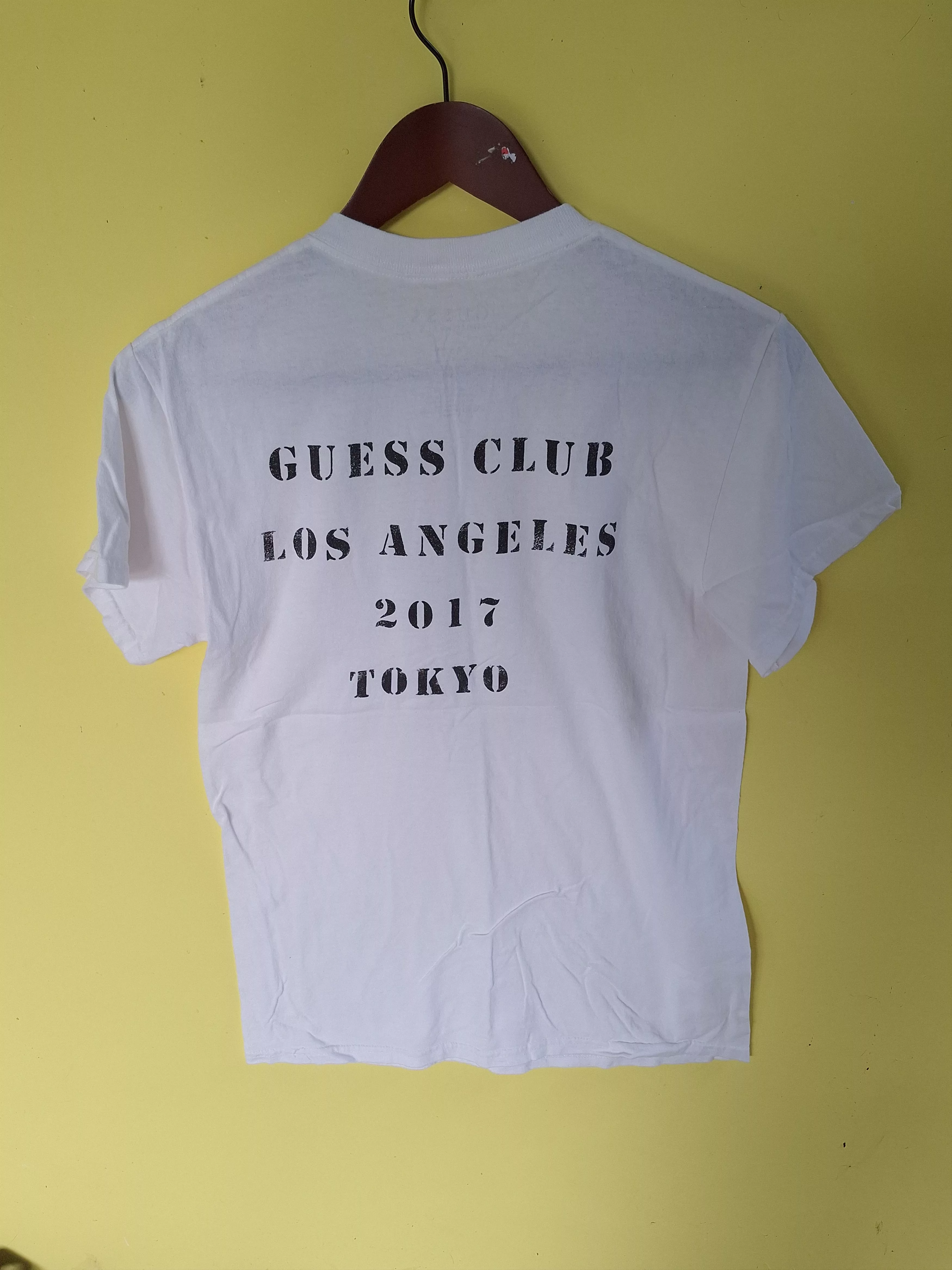 A$AP Rocky Short Sleeve T Shirts A$AP Rocky × Guess Guess Asap Tees t shirt White