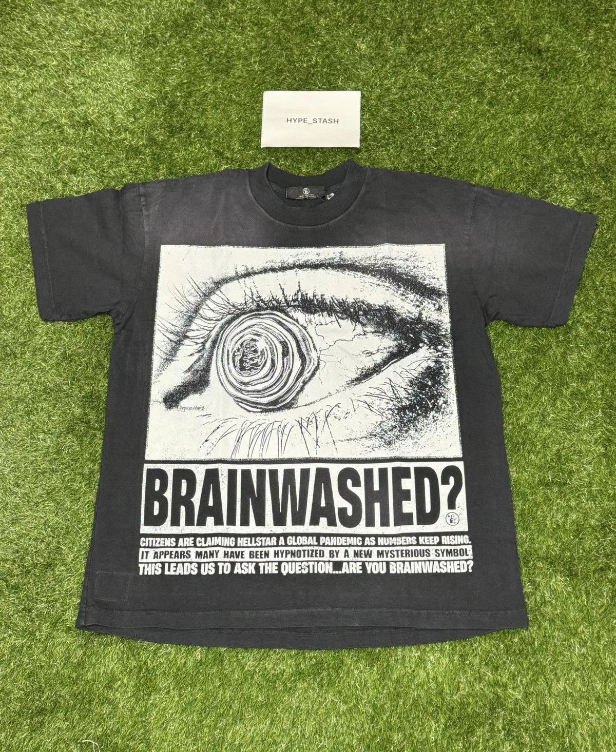 HELLSTAR Short Sleeve T Shirts Hellstar Black Eyeball Tee