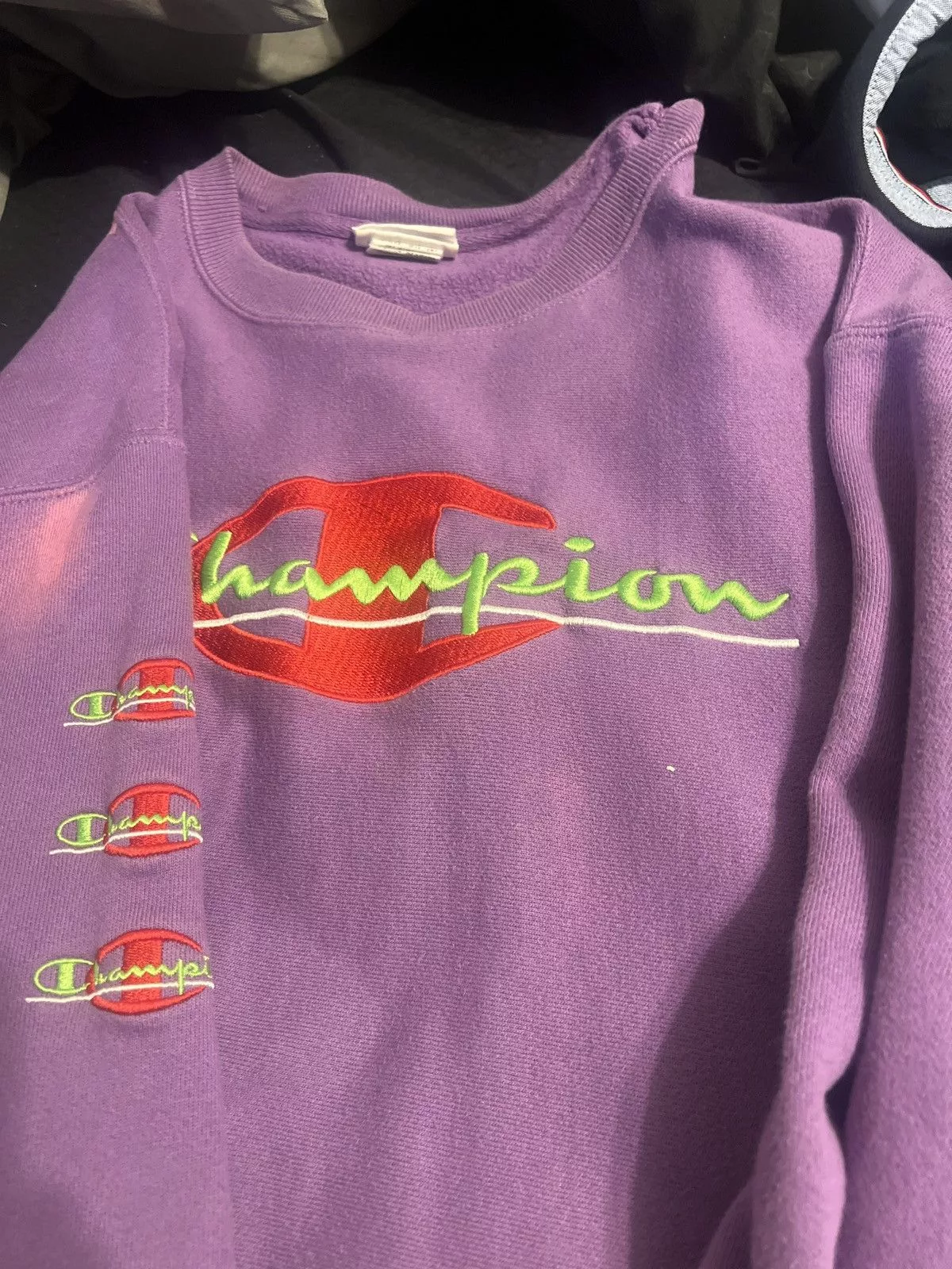 Champion Sweaters Knitwear Vintage Champion Sweater Purple