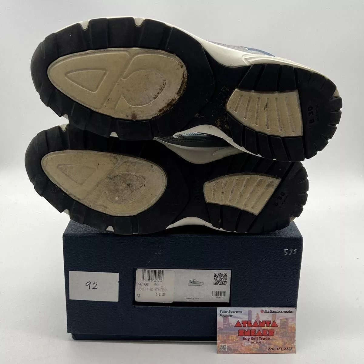 Dior Low Top Sneakers Dior B30 Reflective Sneaker ‘blue Grey White’