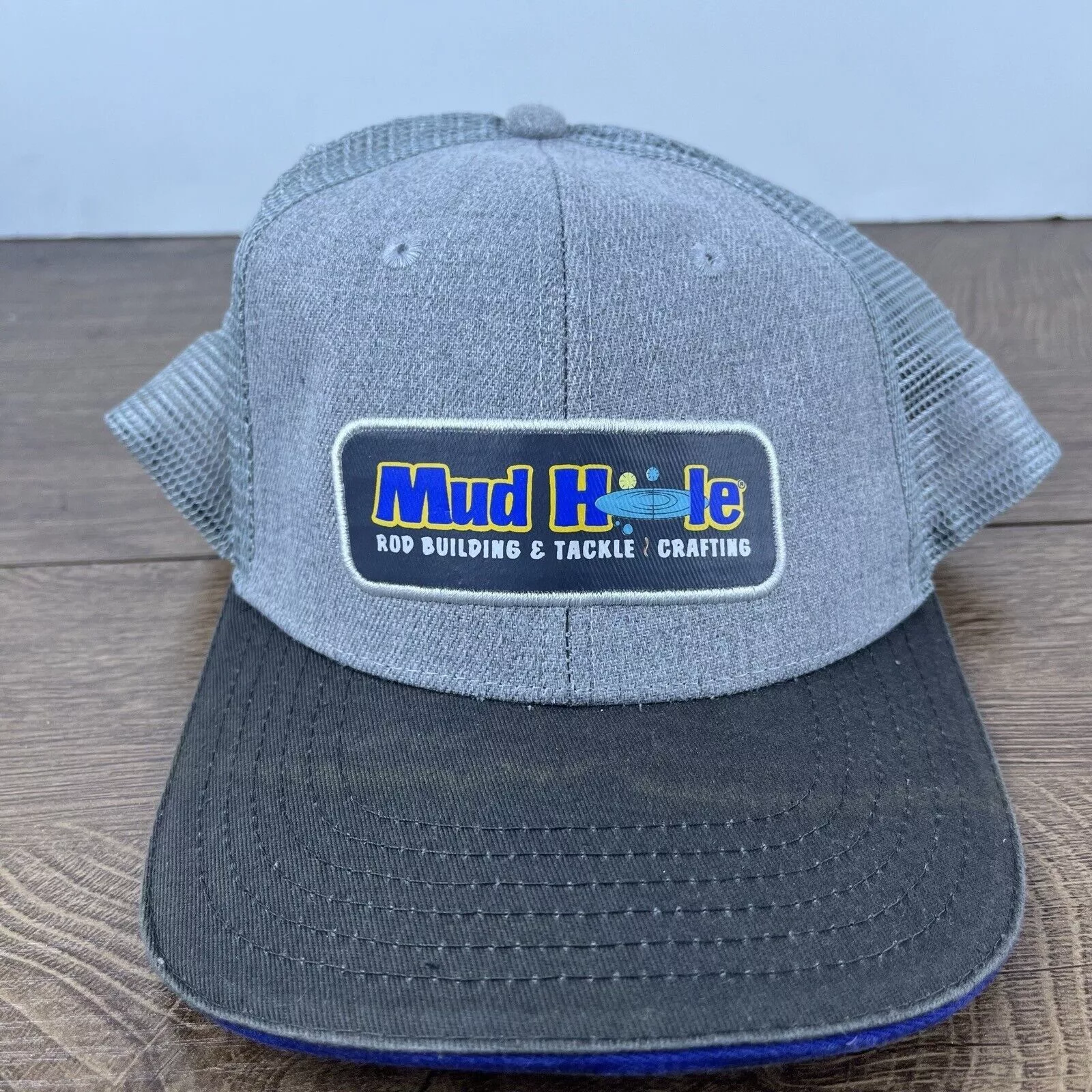 Other Hats Other Mud Hole Hat Mud Hole Cap Snapback Hat Gray Adjustable Hat A