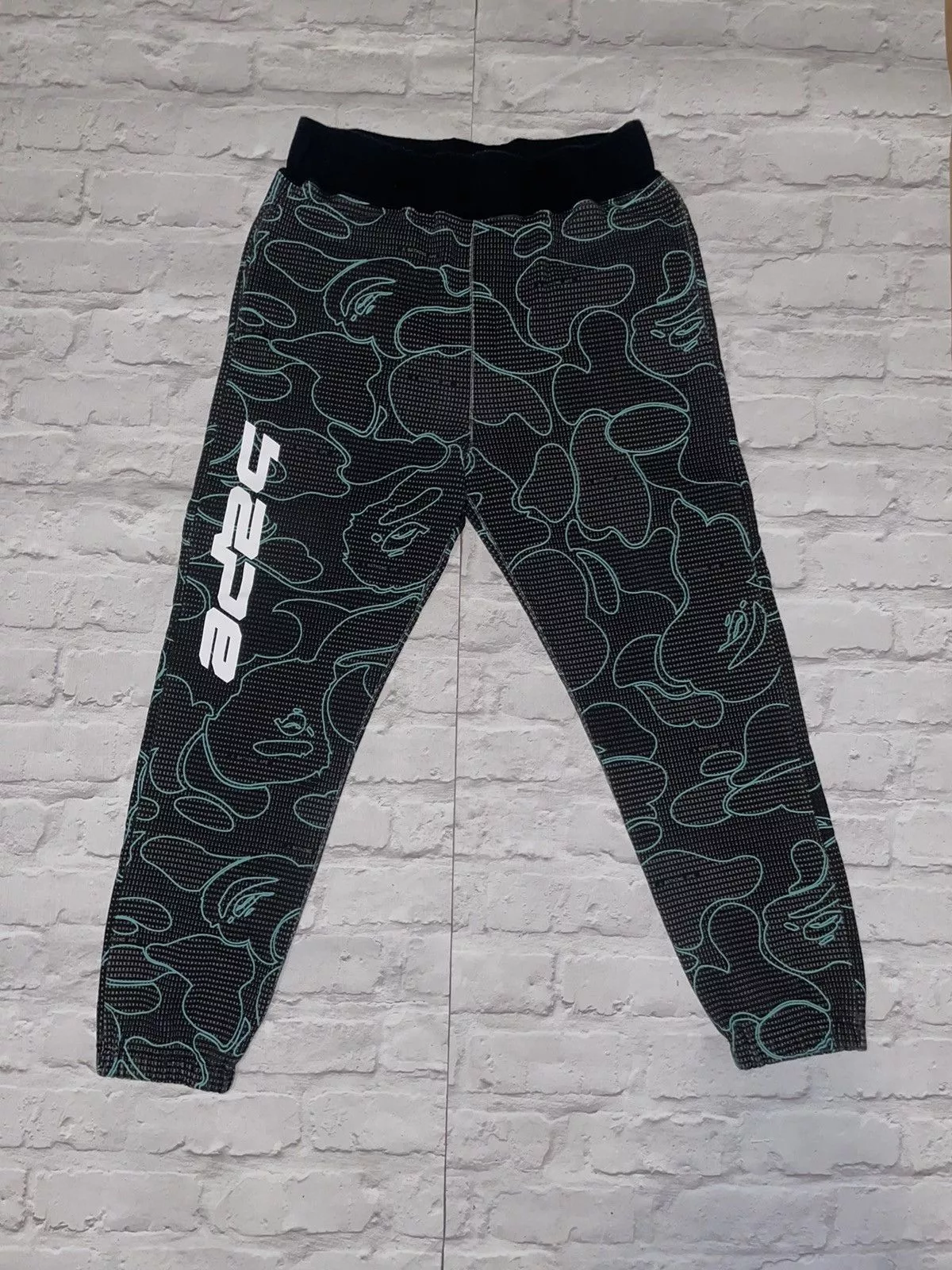 Bape Sweatpants Joggers Bape Text Code Sweatpants SS22 Black