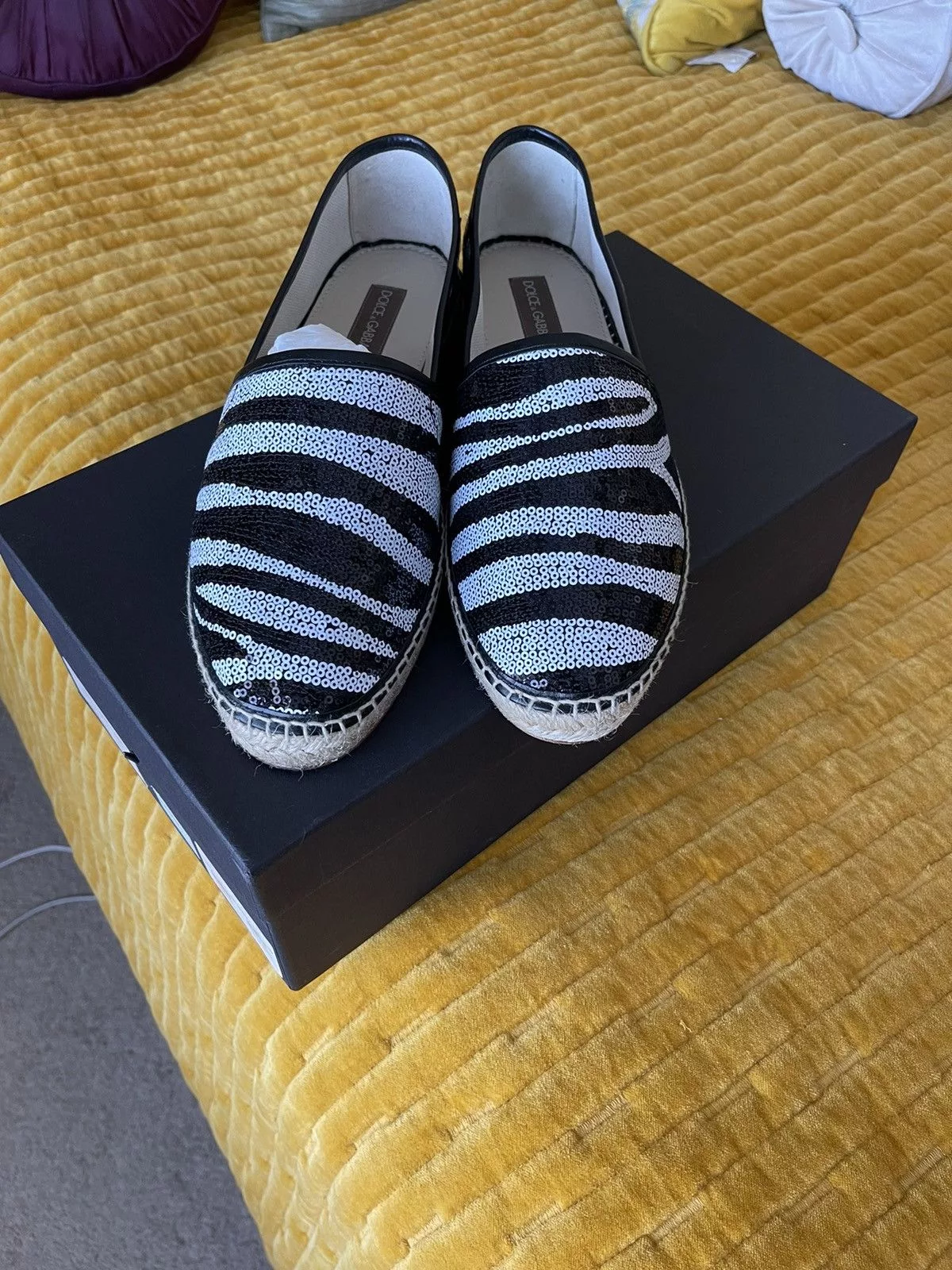 Dolce & Gabbana Slip Ons DOLCE & GABBANA ZEBRA PRINT SLIP ON Multi