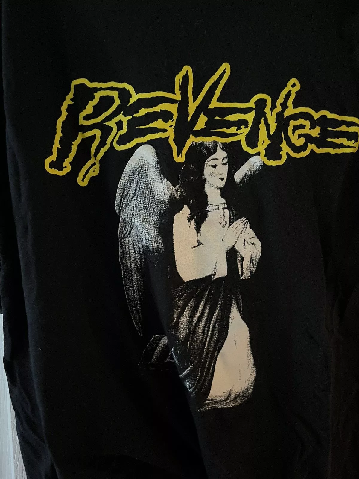Revenge Short Sleeve T Shirts Revenge angel tee Black