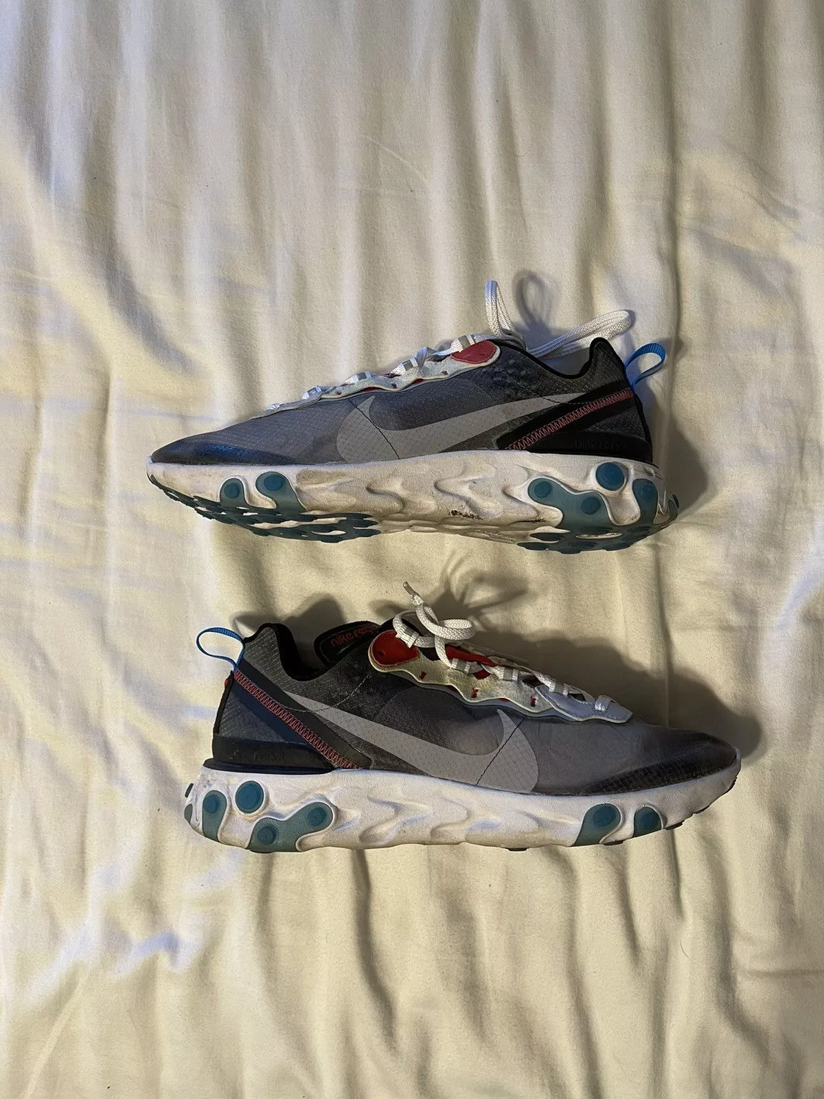 Nike Low Top Sneakers Nike React Element 87 Dark Grey Gray