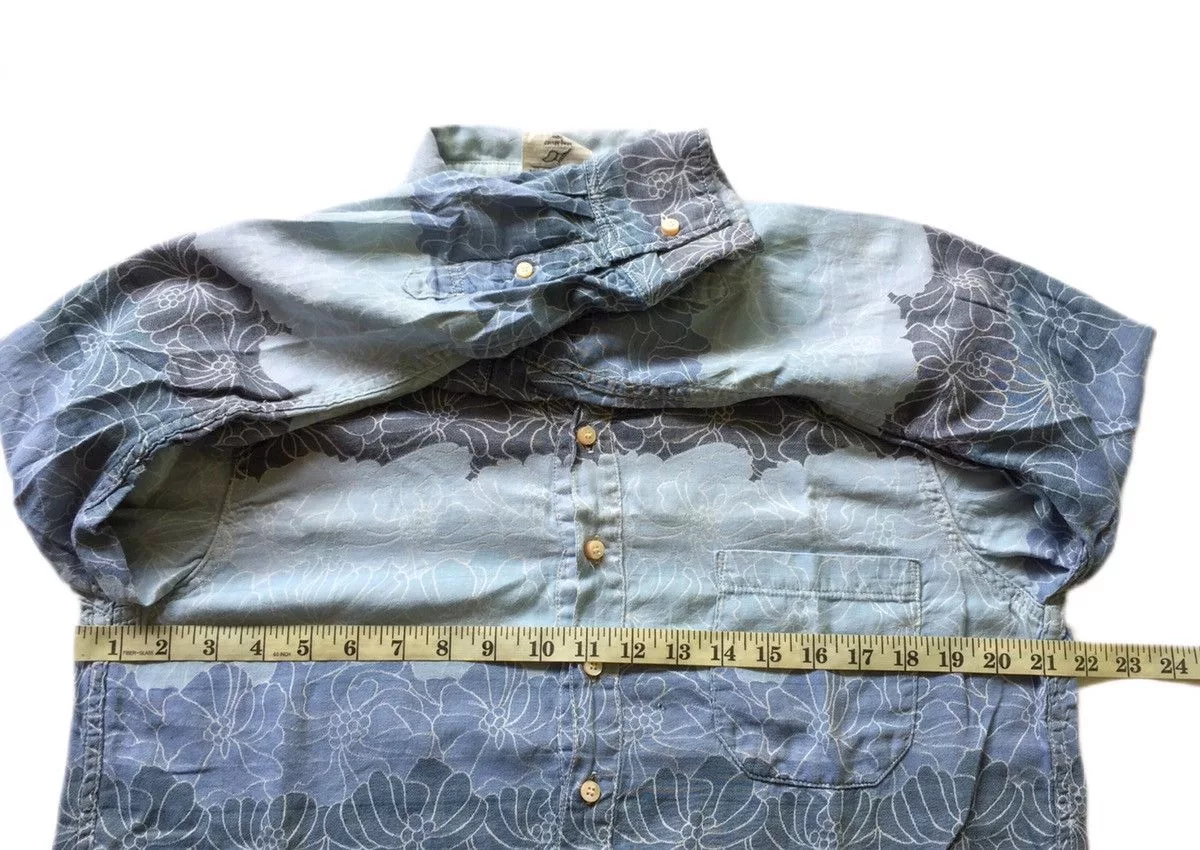 Remi Relief Shirts Button Ups Remi Relief Vintage Japanese Esque Printed Pull over shirt Multi