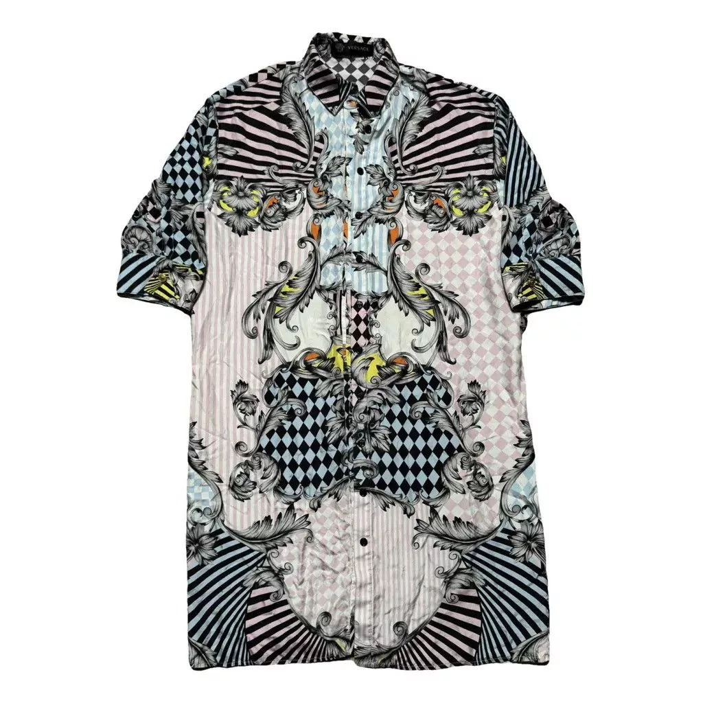 Versace Button Ups Versace Silk Dress shirt Size: 42 Multi