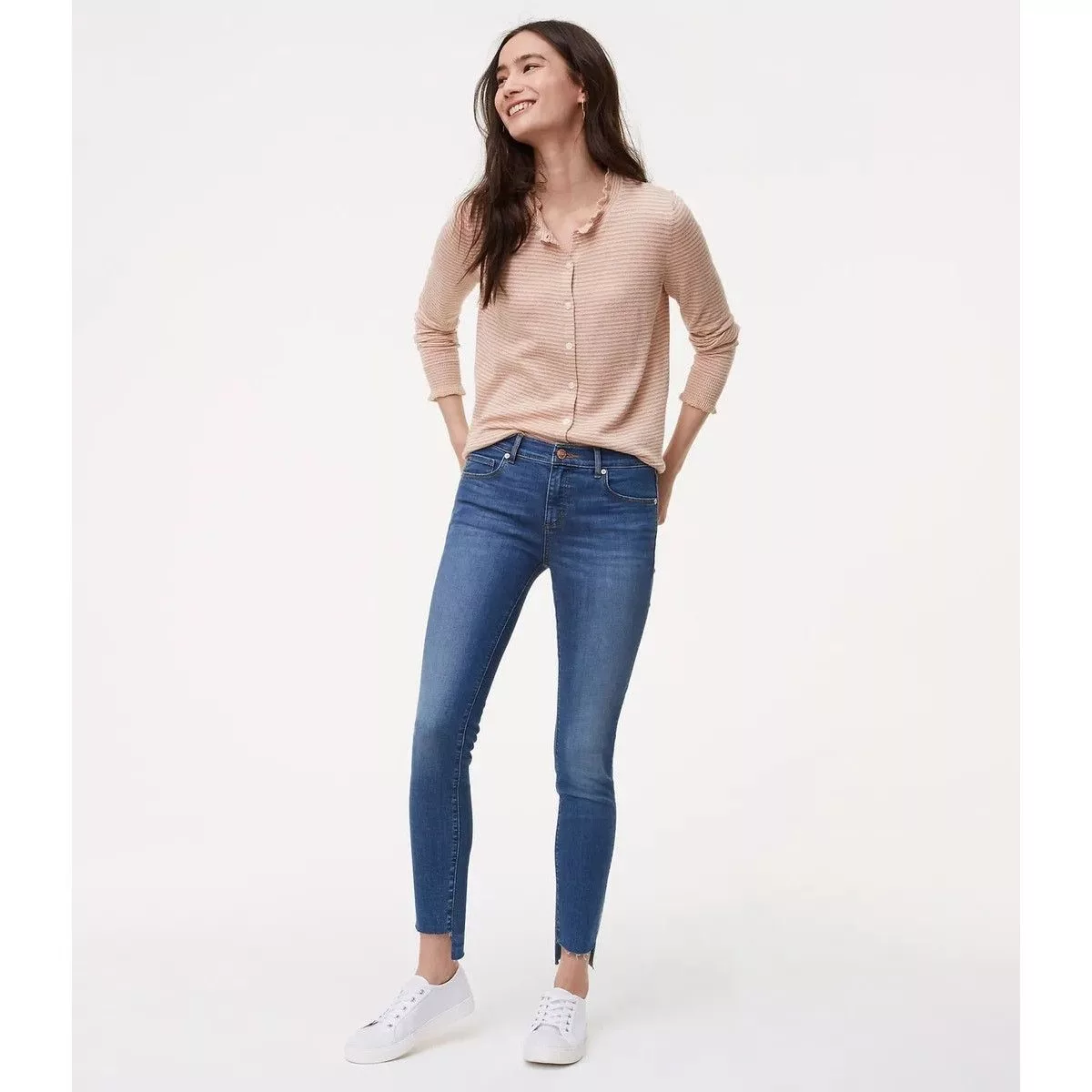 Loft Jeans LOFT Ann Taylor Medium Wash Modern Skinny Ankle Jeans Sz 10 Blue