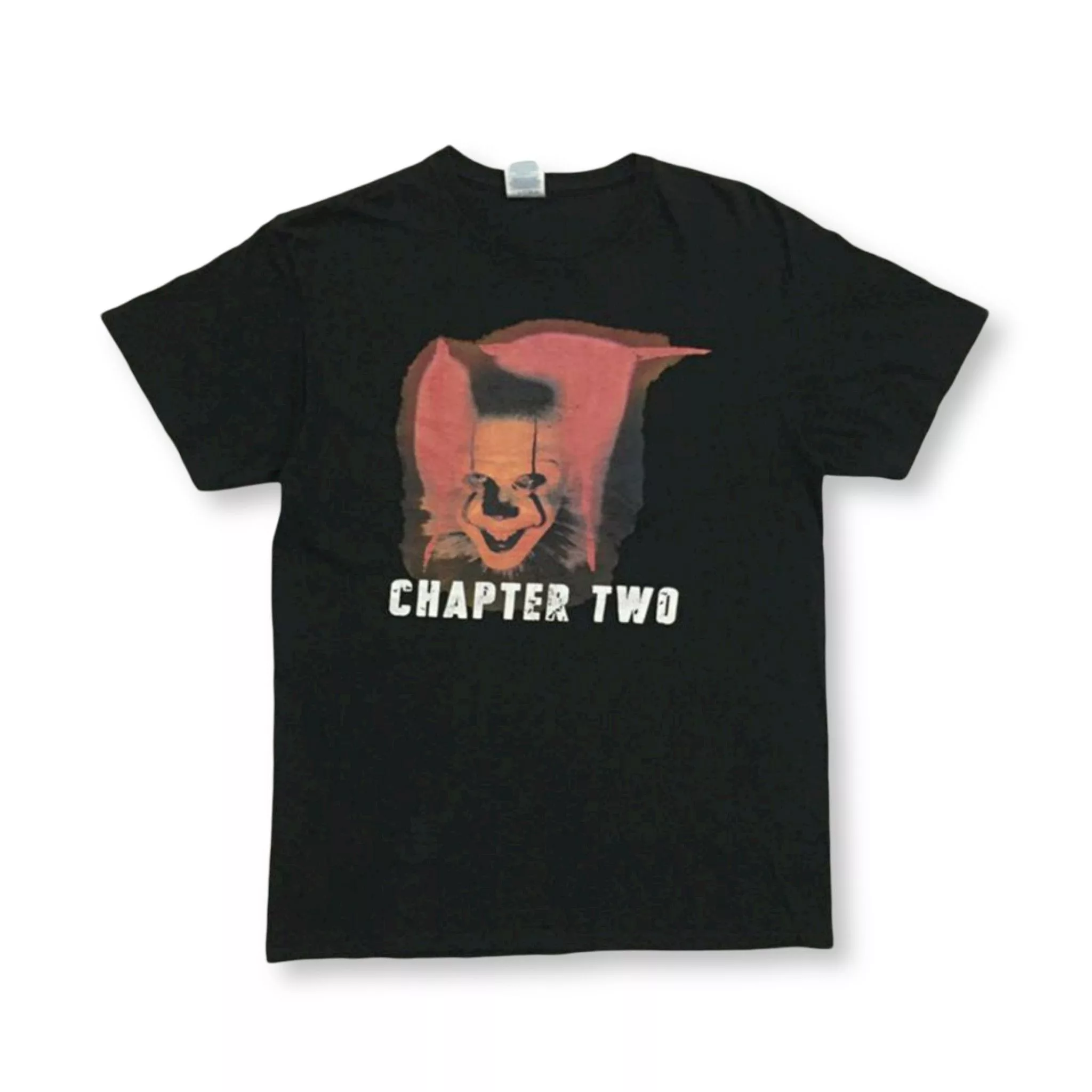 Delta Short Sleeve T Shirts Delta × Vintage Vintage Y2K Horror Movie Tee X IT Chapter Two Black