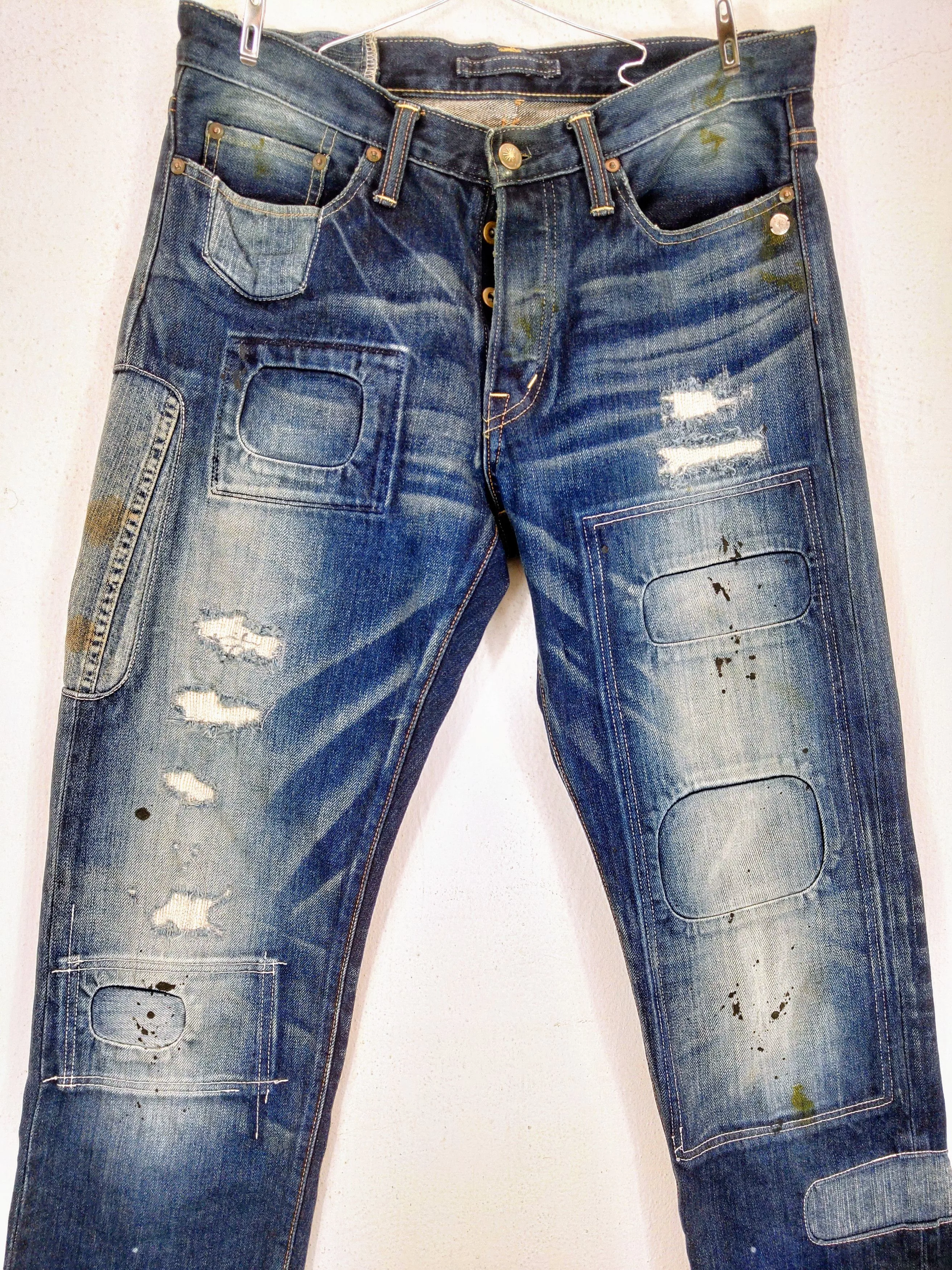 Maison MIHARA YASUHIRO Denim Maison MIHARA YASUHIRO Miharayasuhiro Patchwork Selvedge jeans Blue Vintage