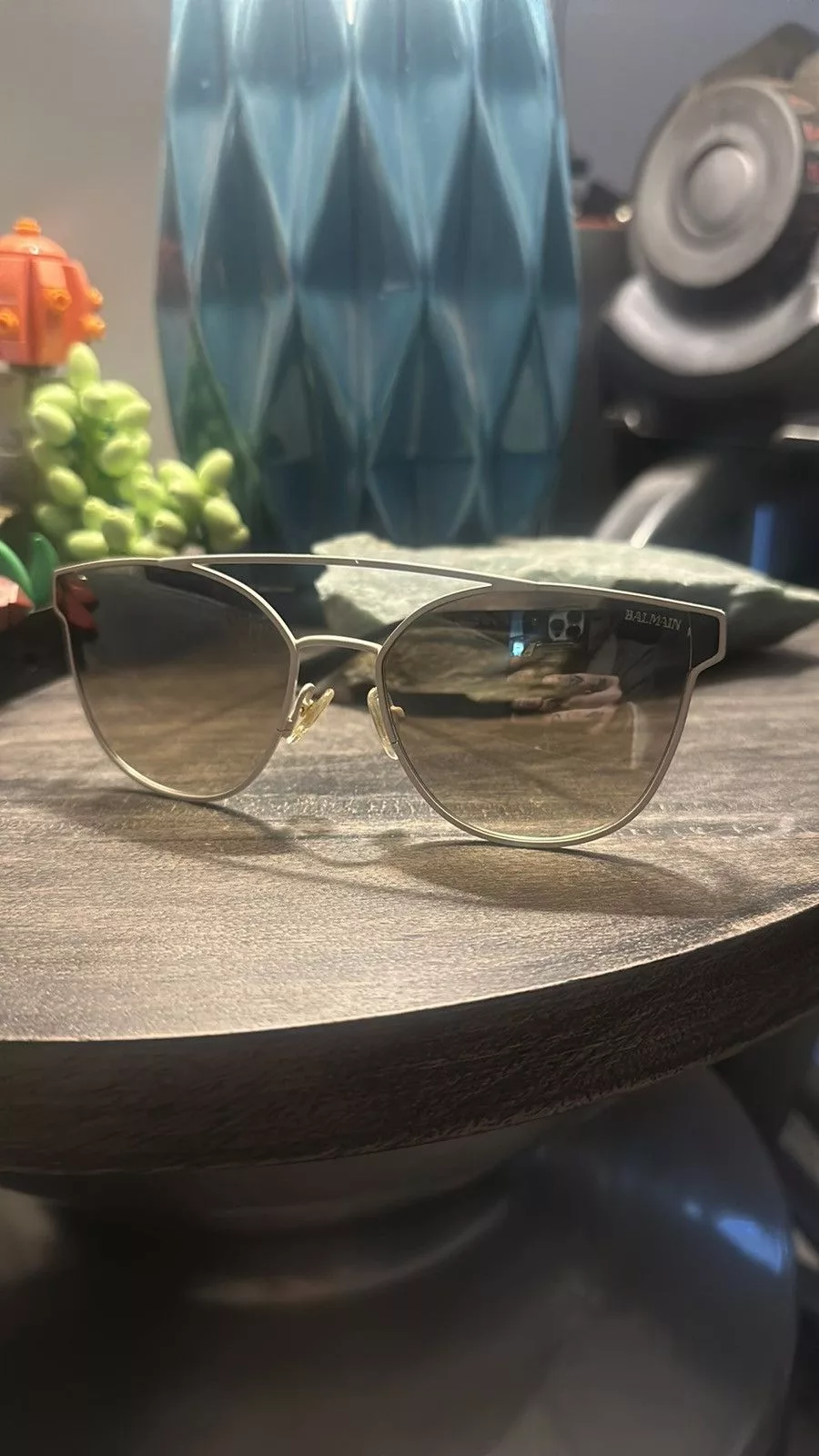 Balmain Sunglasses Balmain Aviator Sunglasses White