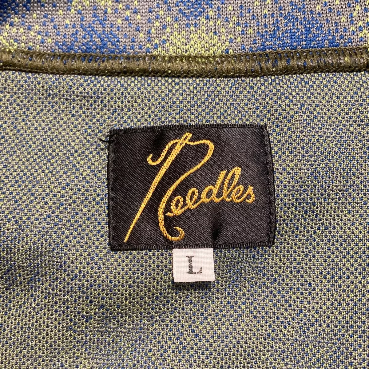 Needles Light Jackets Needles Jacket Poly Jq All-over Pattern Track Green x Blue