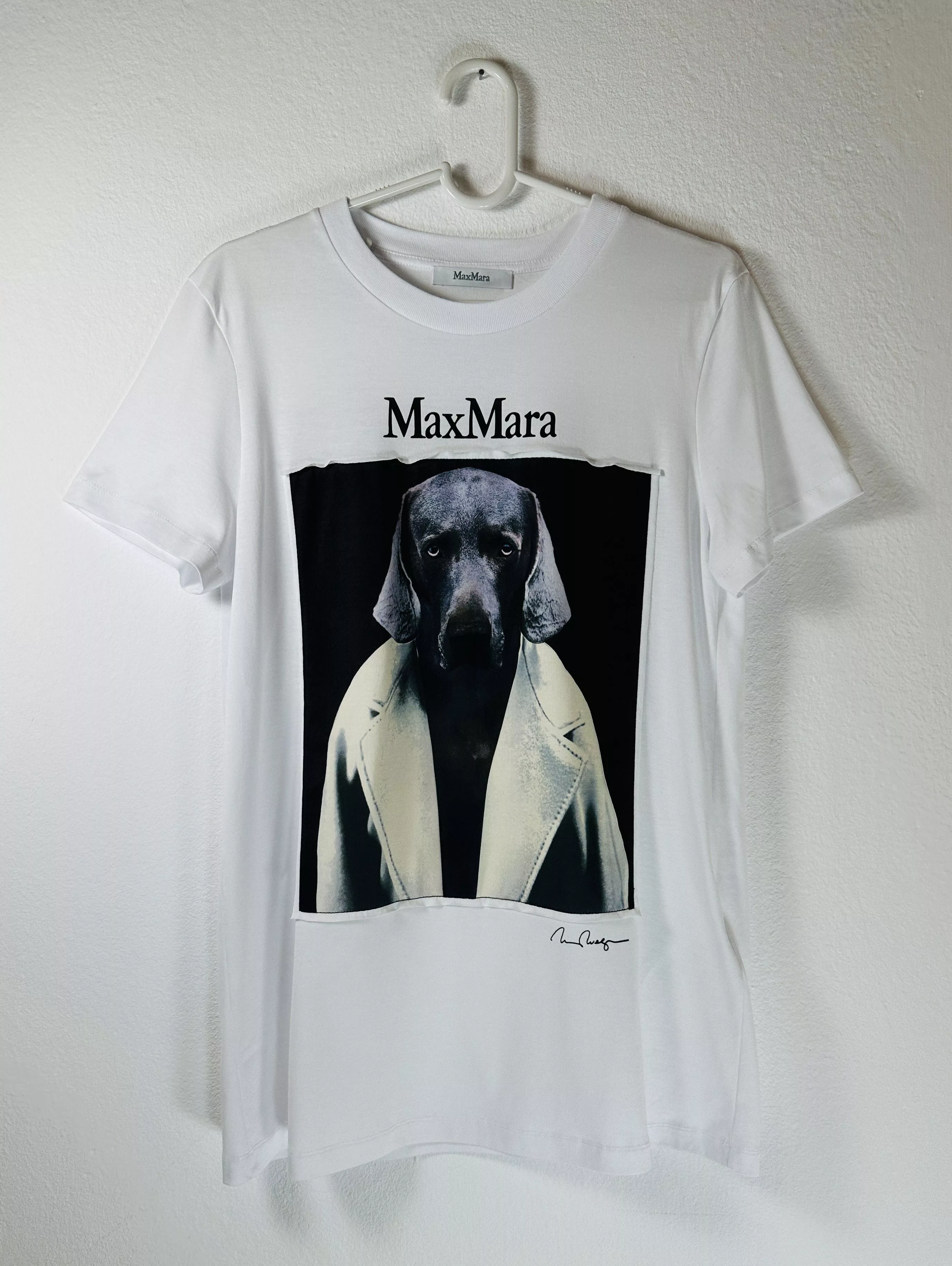 Max Mara Short Sleeve T Shirts Max Mara Dog T-shirt Multi