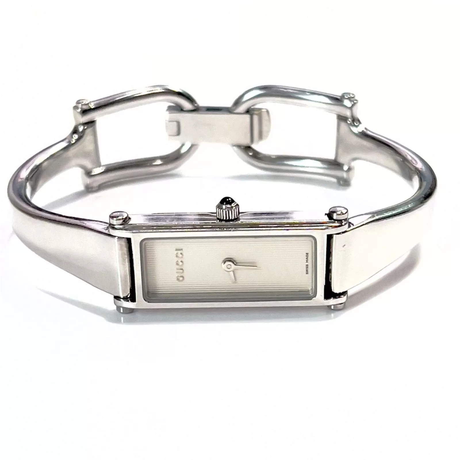 Gucci Watches GUCCI Vintage Stainless Steel 1500L Quartz Wristwatch Silver