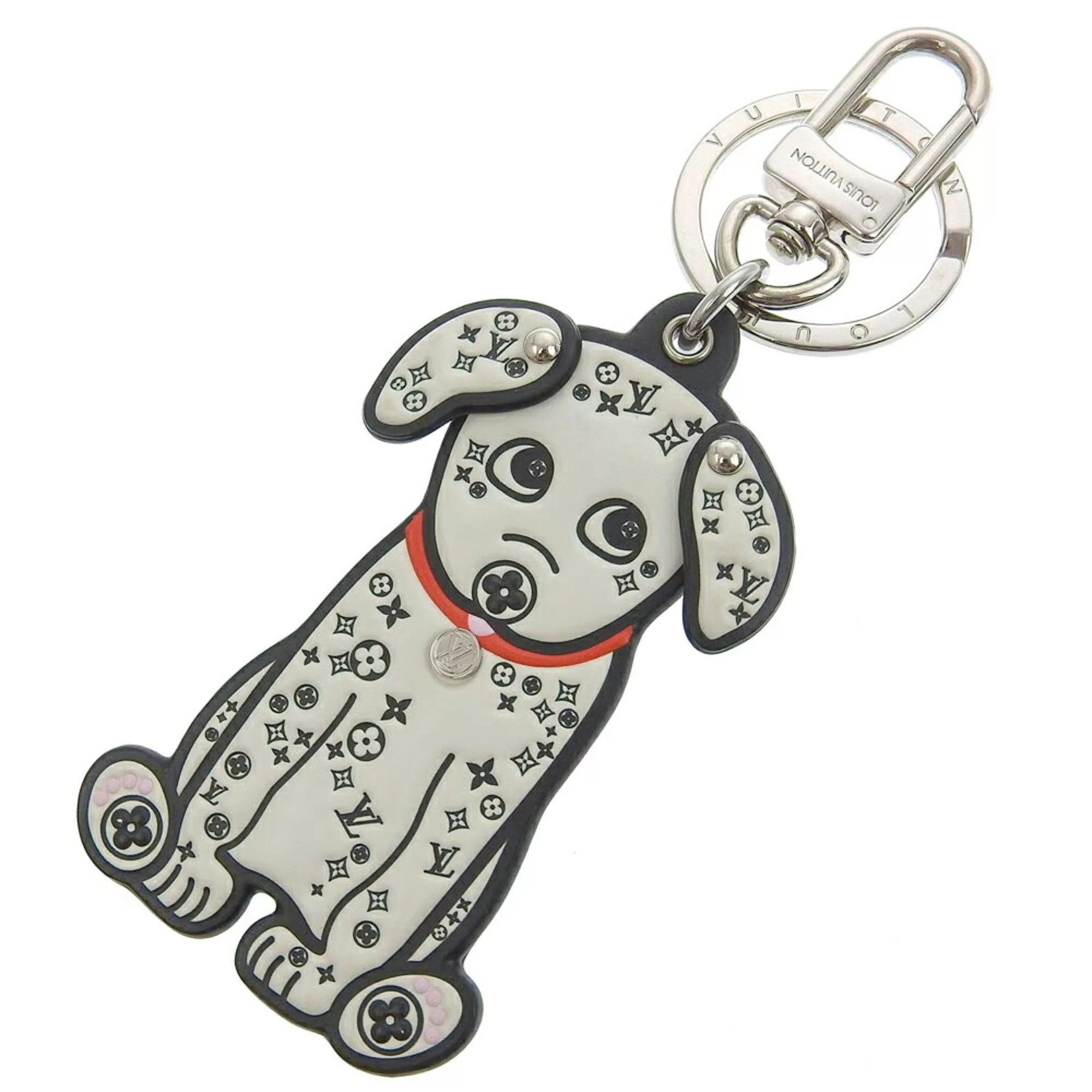 Louis Vuitton Miscellaneous Louis Vuitton Porte Cle LV Dalmatian M00746 Monogram Keychain Charm Dog Black