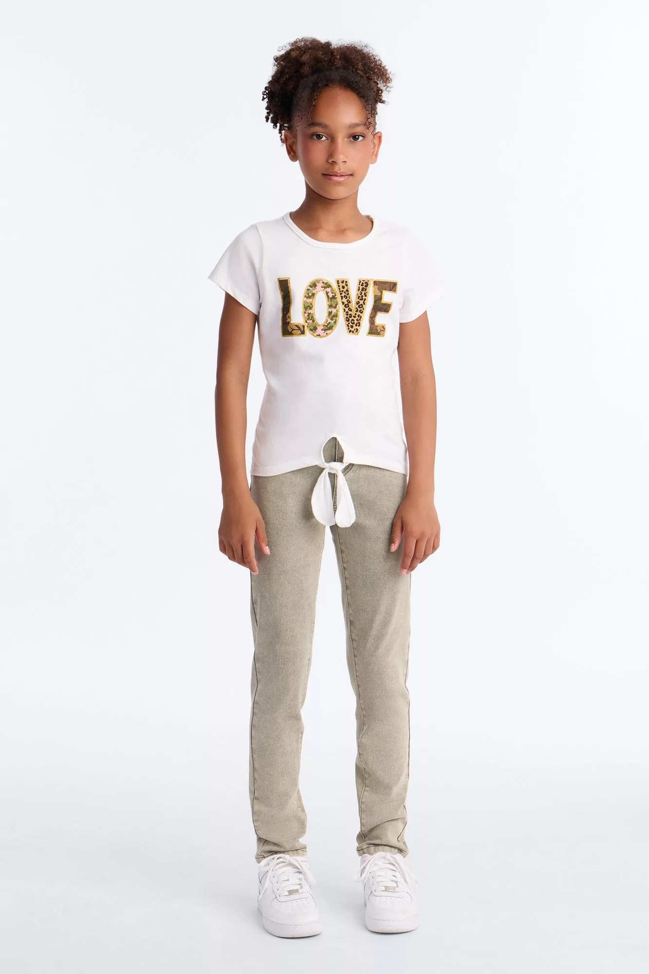 Mini Shape Up Stretch Skinny Jeans - Green