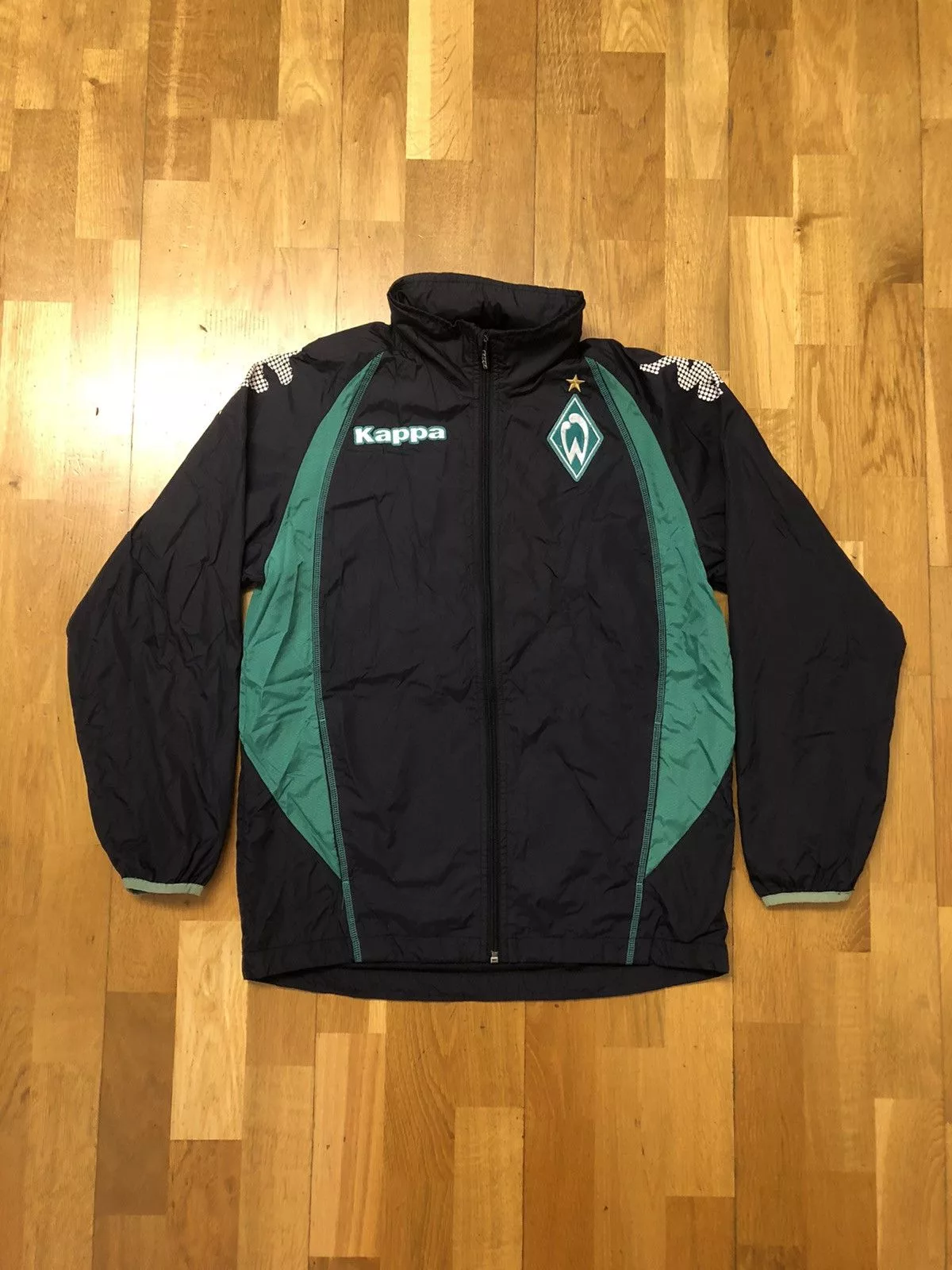 Kappa Light Jackets WERDER BREMEN KAPPA RARE FOOTBALL SOCCER SPORT JACKET Black