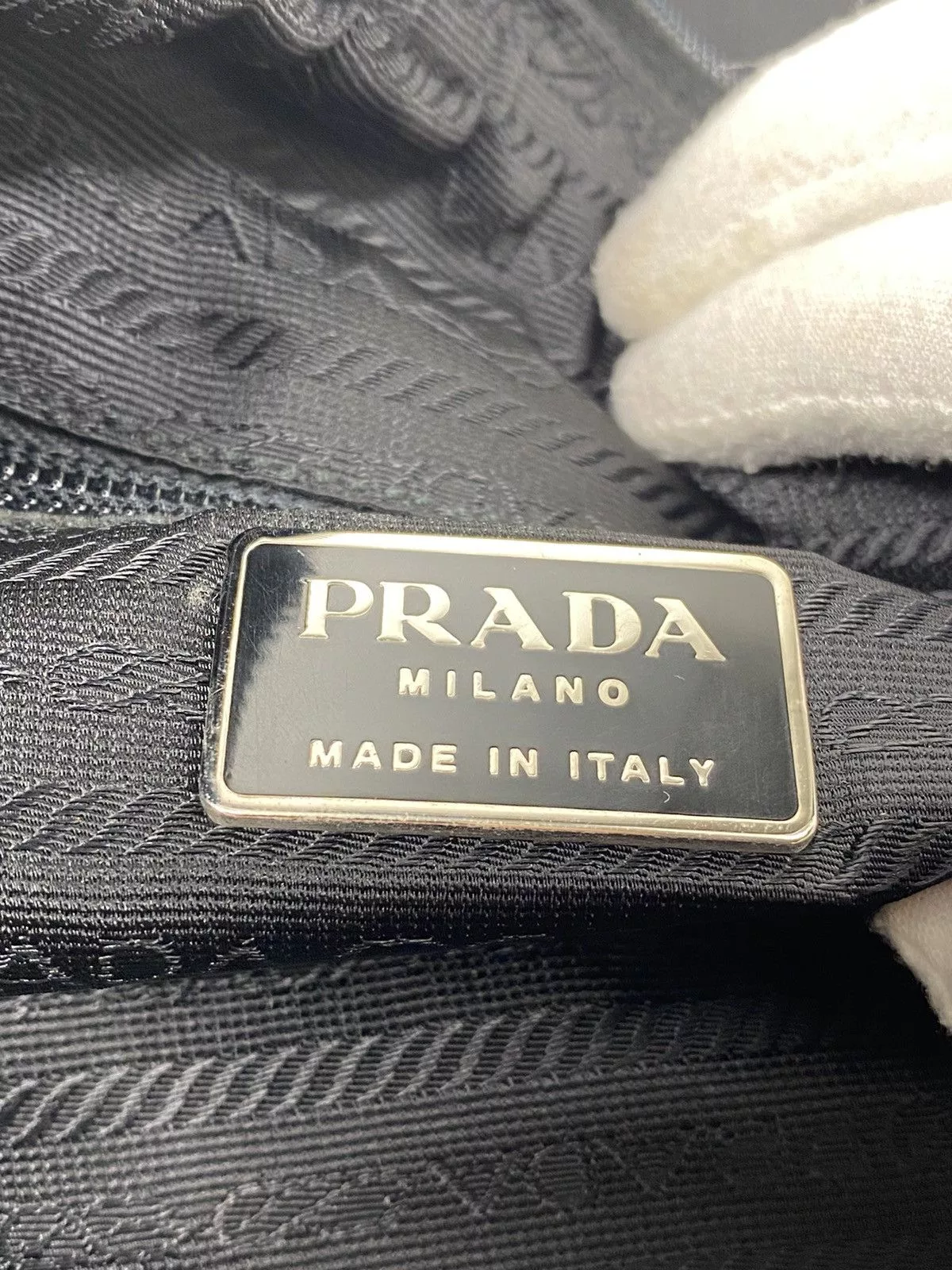 Prada Shoulder Bags Prada Tessuto Nero Nylon Hand Bag Black