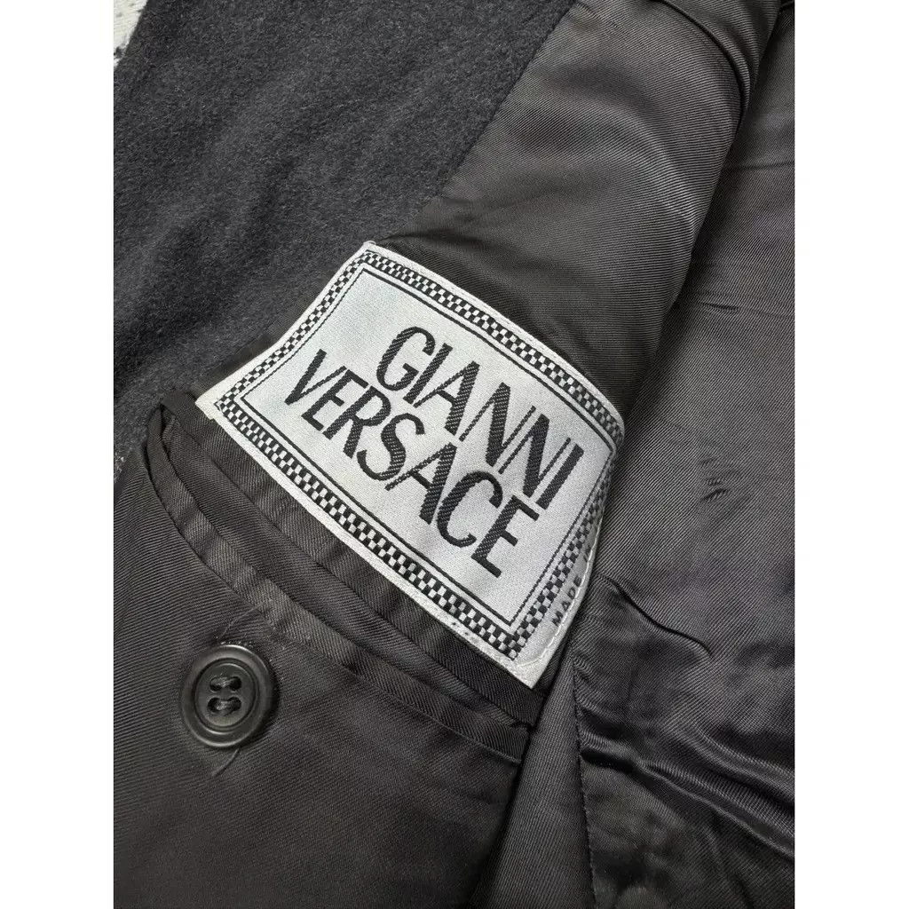 Versace Heavy Coats Versace Wool Coat Grey Size 50 fit M Gray