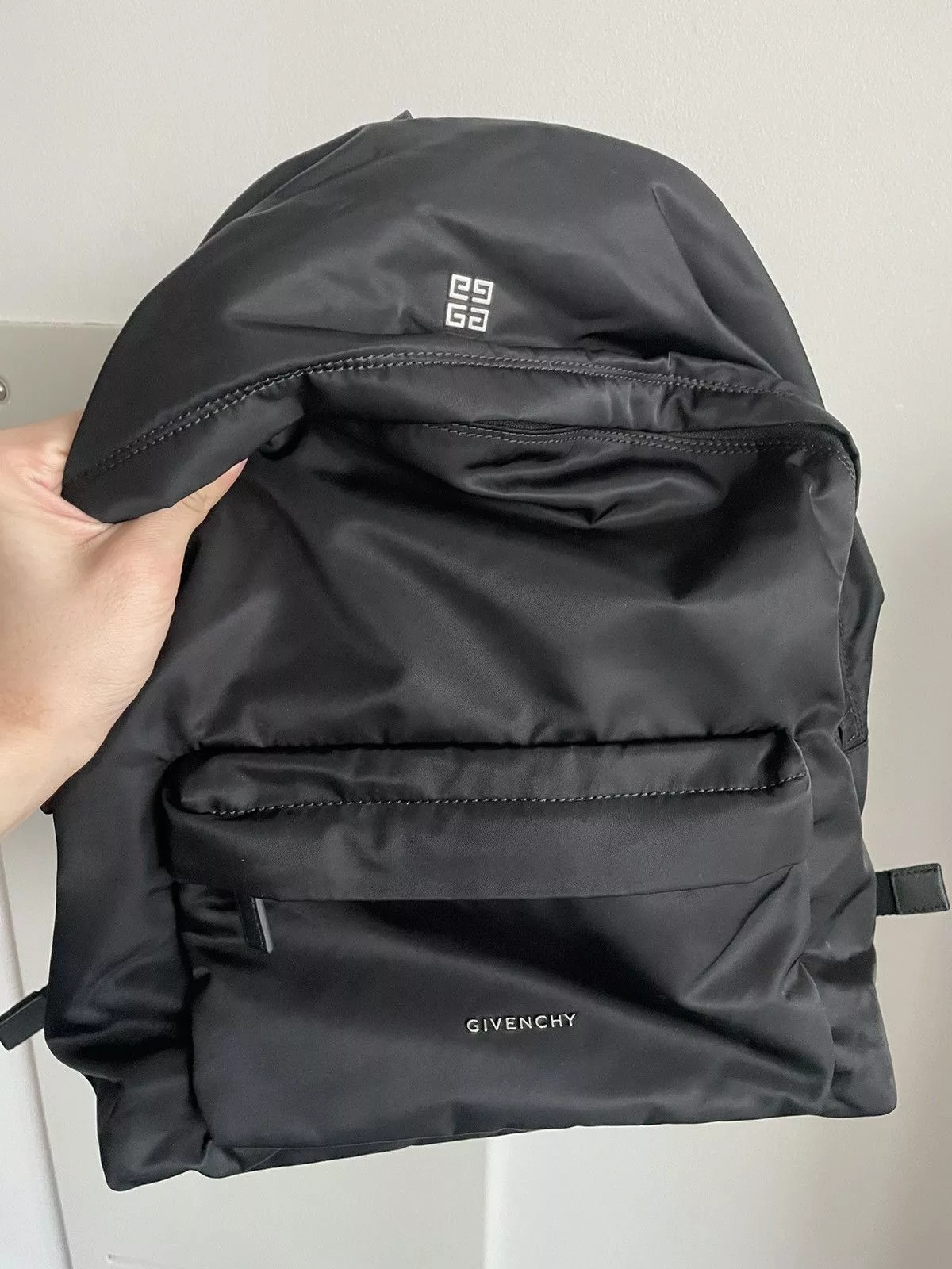 Givenchy Backpacks Givenchy Rare Limited Super Runway Classic Logo Everyday Backpack Black