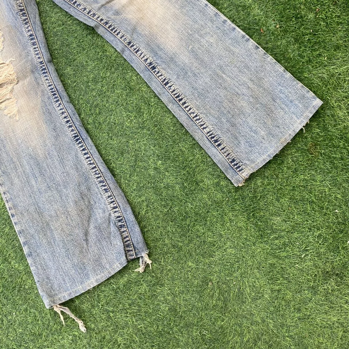 Vanquish Denim VANQUISH BOOTCUT RIPED STYLE JEANS Blue