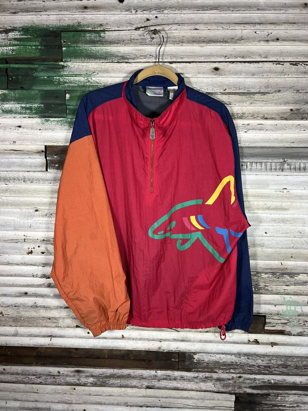 Greg Norman Light Jackets Greg Norman × Vintage Vintage Greg Norman Reebok Windbreaker Red
