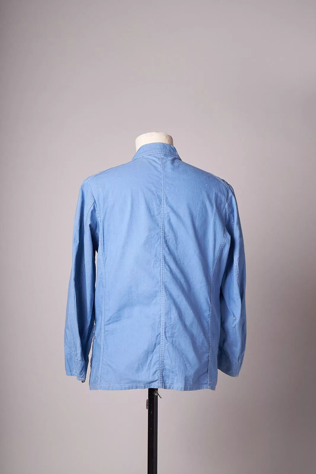 Vintage Light Jackets Vintage 1960s Light Blue Chore Jacket Shirt Workwear