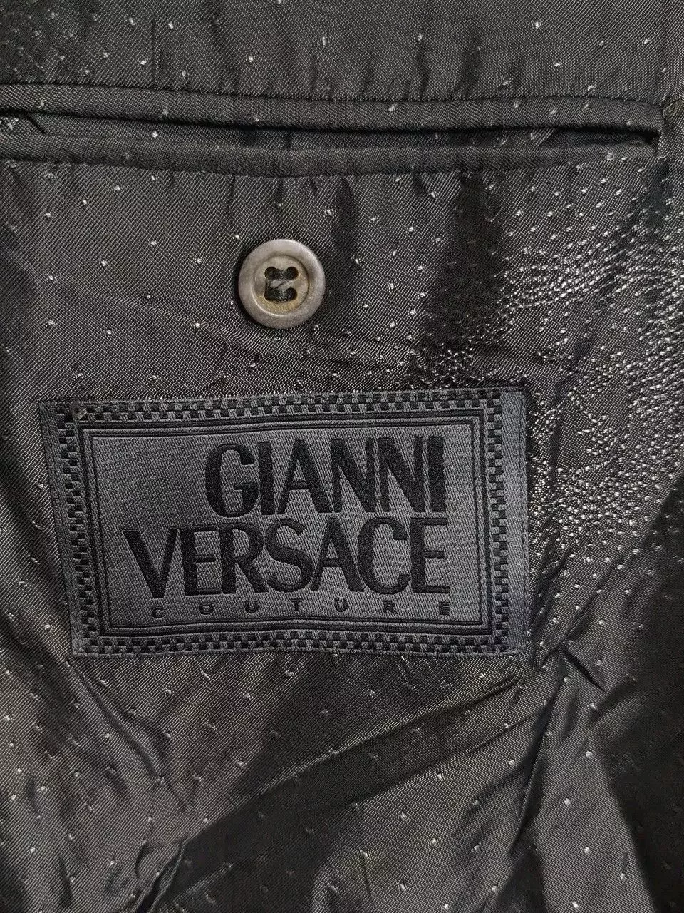 Versace Blazers GIANNI VERSACE COUTURE Wool Jacket, SIZE 52 Gray