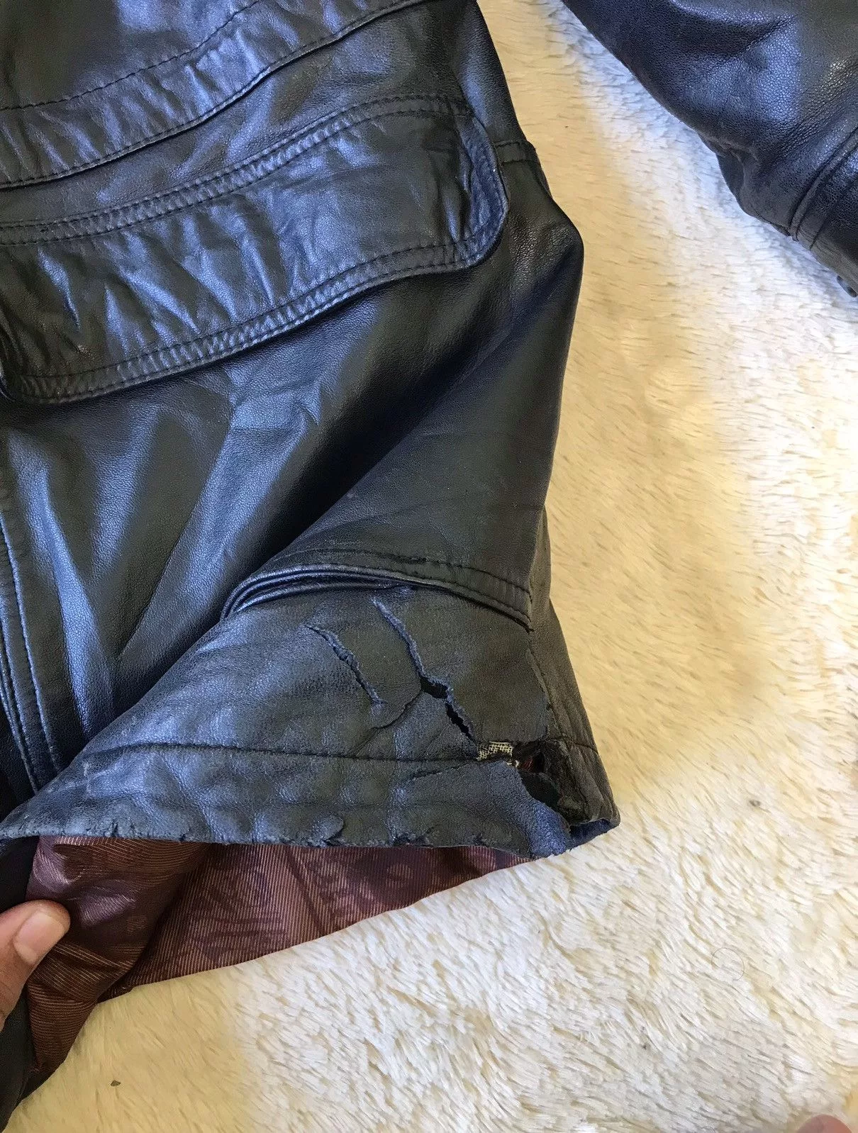 Leather Leather Jackets Leather × Vintage Rob & Bob Vintage Leather Jacket Black