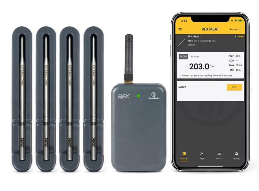 RFX MEAT/GATEWAY Starter Kit, includes 4 probes