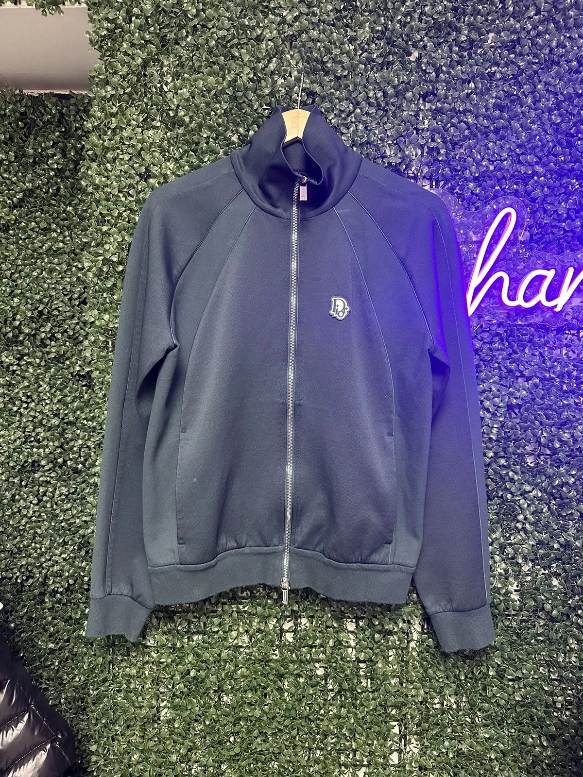 Dior Light Jackets Dior Zip Up Track Jacket Teal Blue