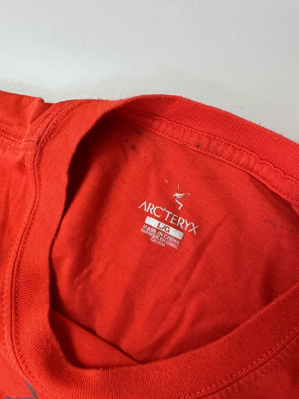 Arc'teryx Short Sleeve T Shirts Basic Red Tee Arc'Teryx big logo Gorpcore