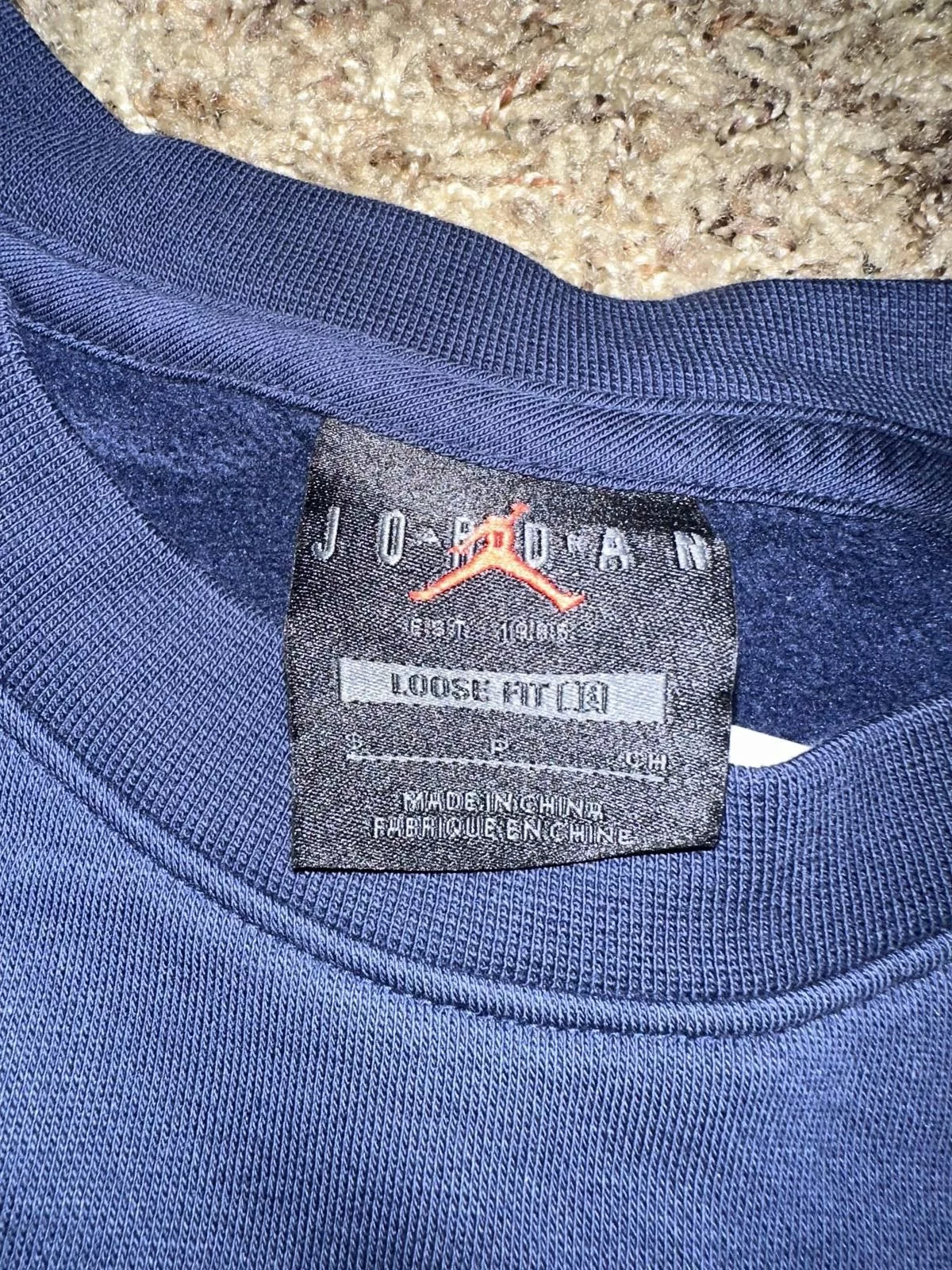 Jordan Brand Sweaters Jordan Brand Jordan WMNS Brooklyn Fleece Crewneck Blue Sweatshirt Sample