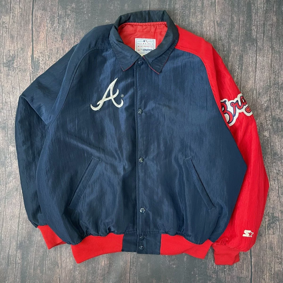 MLB Light Jackets MLB × Starter VINTAGE 90s ATLANTA BRAVES STARTER JACKET Blue