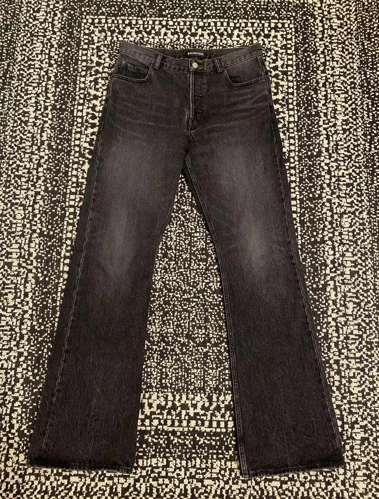 Balenciaga Denim Balenciaga runway bootcut denim 2018 Black