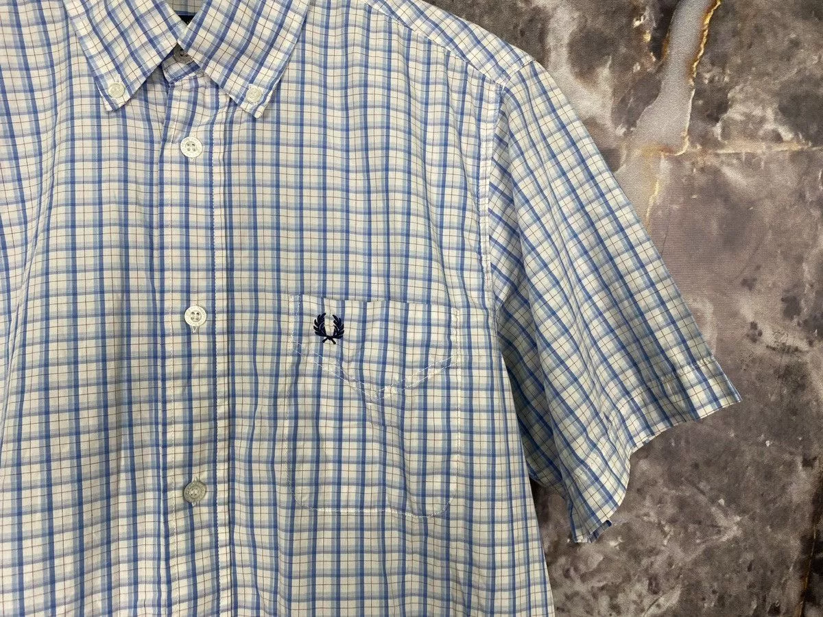 Fred Perry Shirts Button Ups Fred Perry × Vintage Men’s Fred Perry Sleeveless Shirt Streetwear Size Small Multi