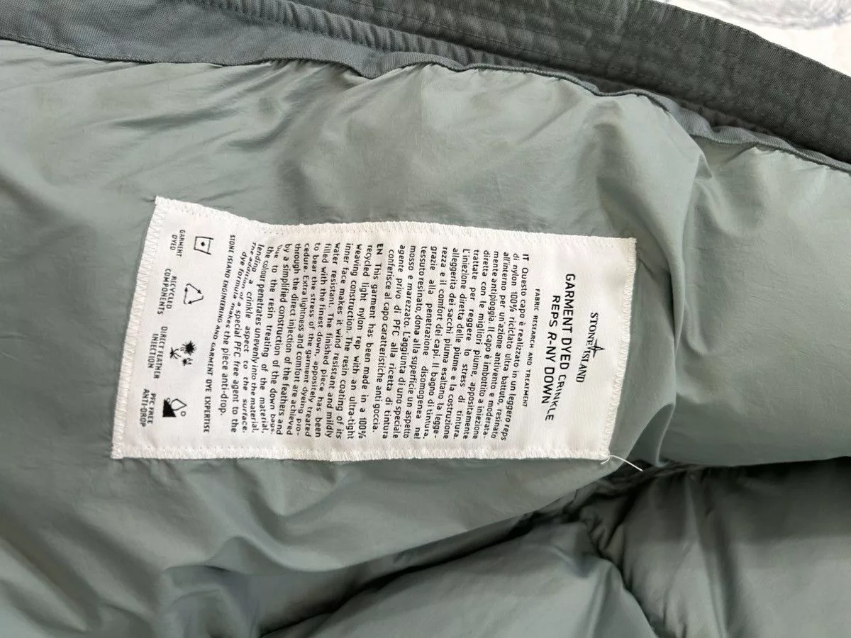 Stone Island Raincoats Stone Island puffer jacket Green