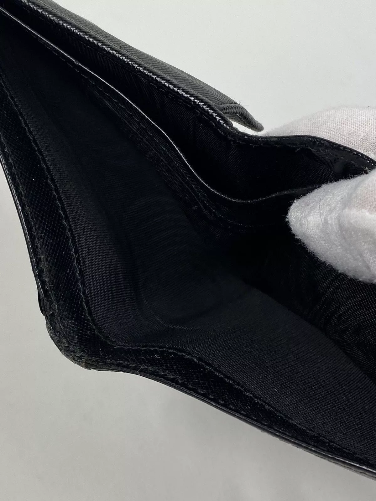 Prada Wallets Prada Saffiano Leather Bifold Wallet Black