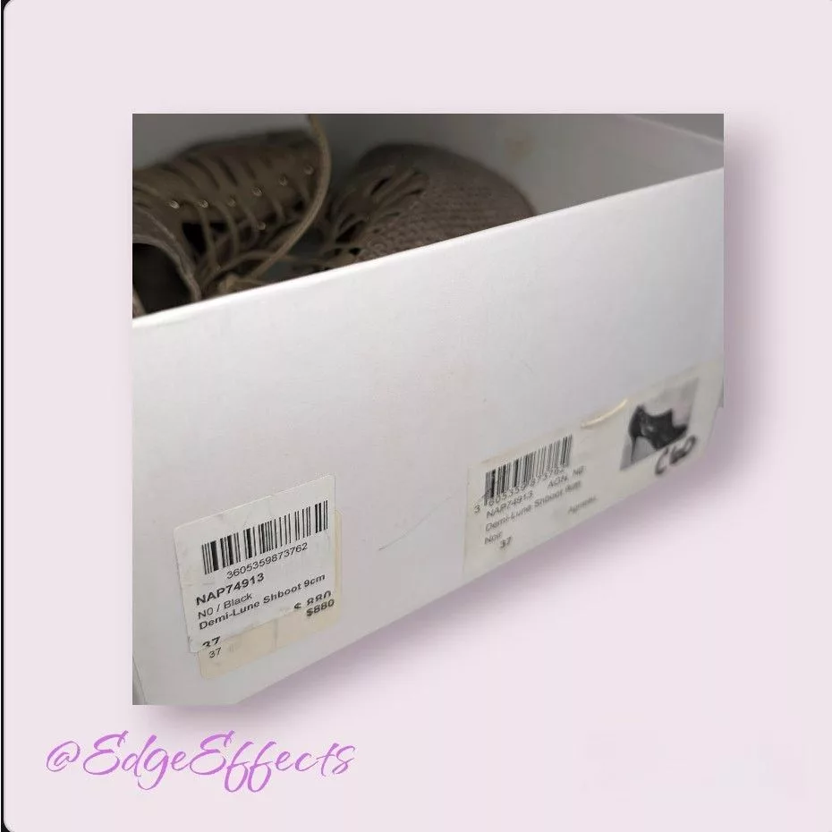 Dior Heels CHRISTIAN DIOR Taupe Python Caged High Heel Booties 7 w/Box Beige