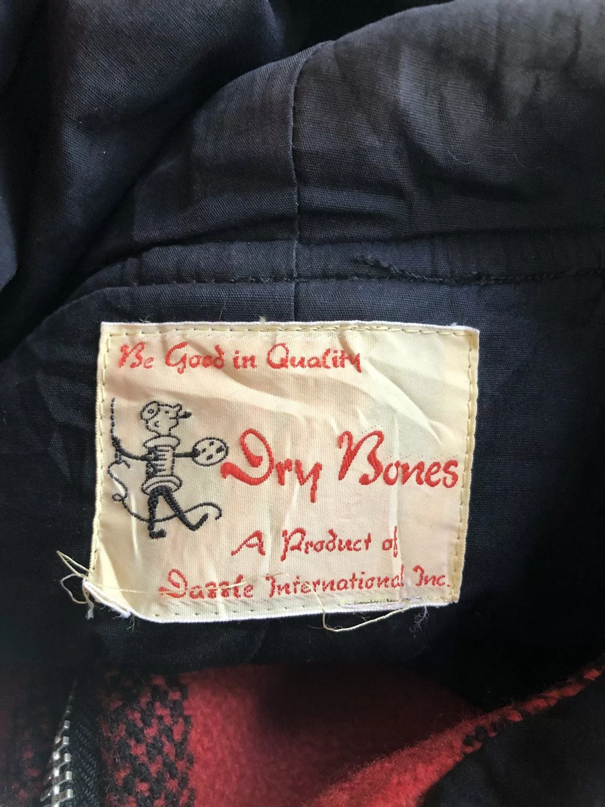 Dry Bones Light Jackets Dry Bones Check Tartan Parkas Wool Jacket Red