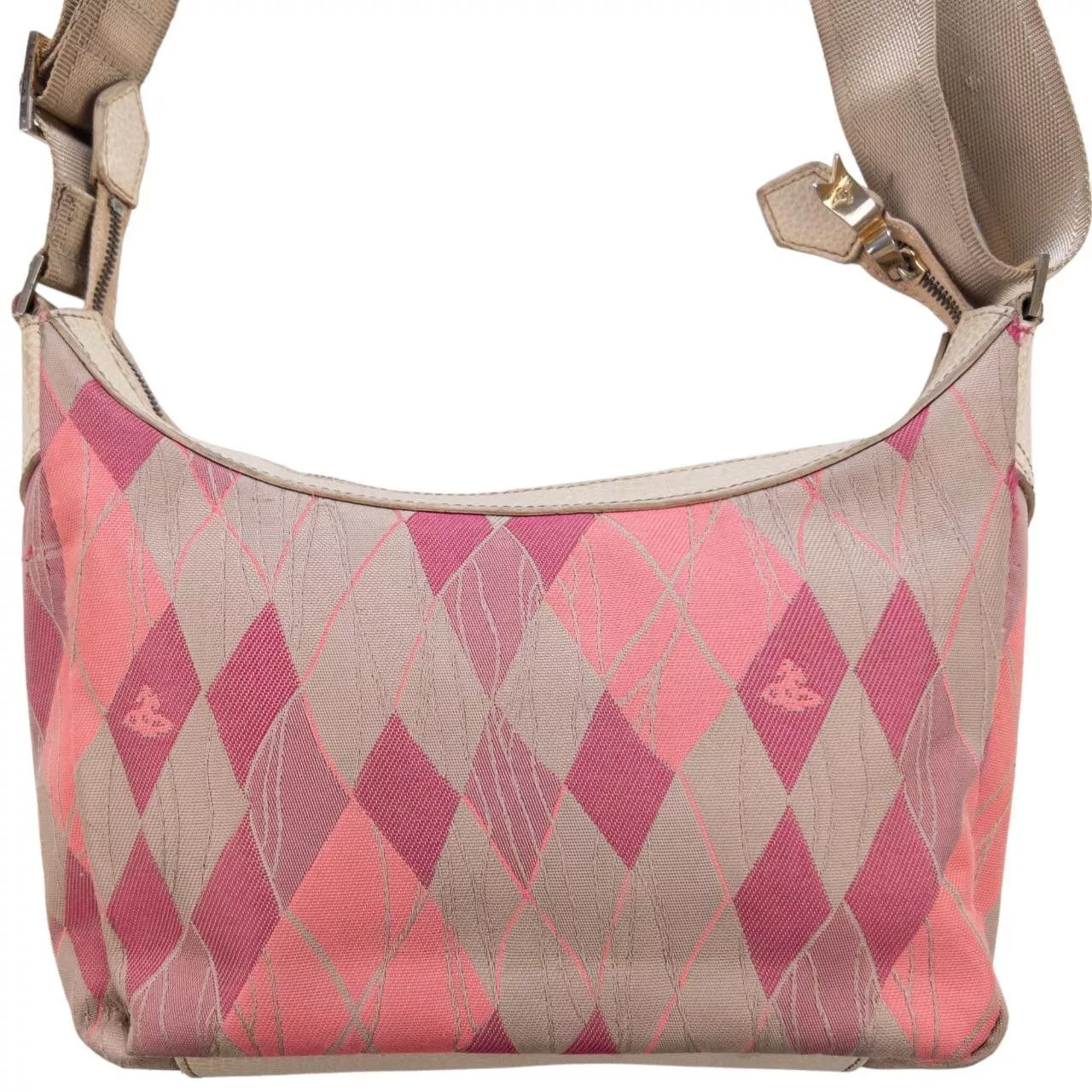 Vivienne Westwood Handle Bags Vintage Vivienne Westwood Pattern Shoulder Bag Pink