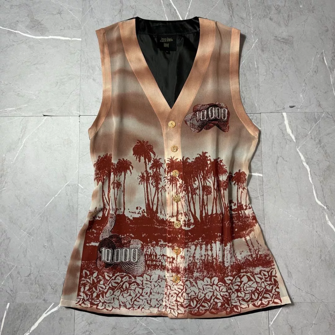 Jean Paul Gaultier Vests Jean paul gaultier South Island Mesh Vest Red