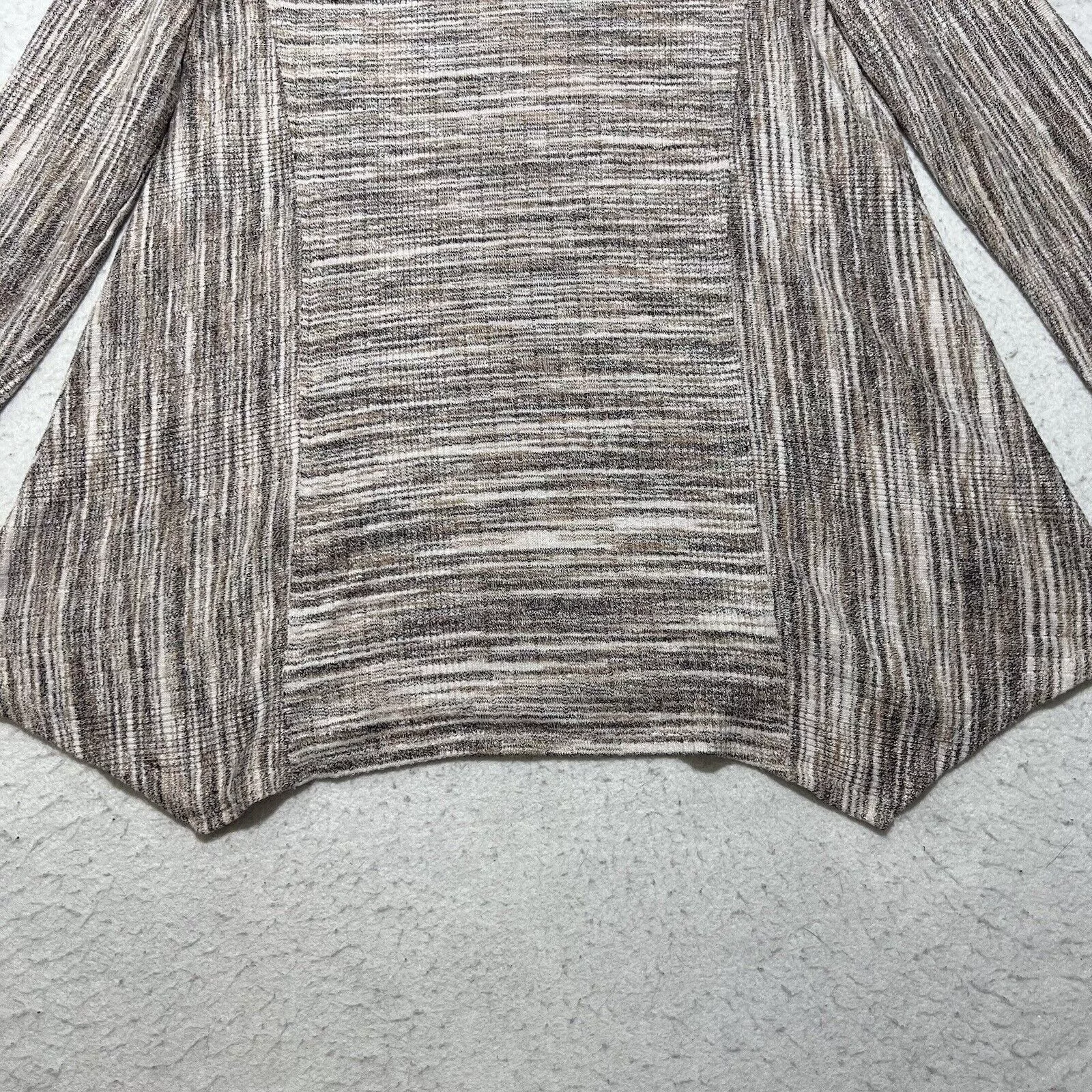 Target Basics Sweaters Target Basics Knox Rose Pullover Sweater V Neck Beige Striped Top Brown